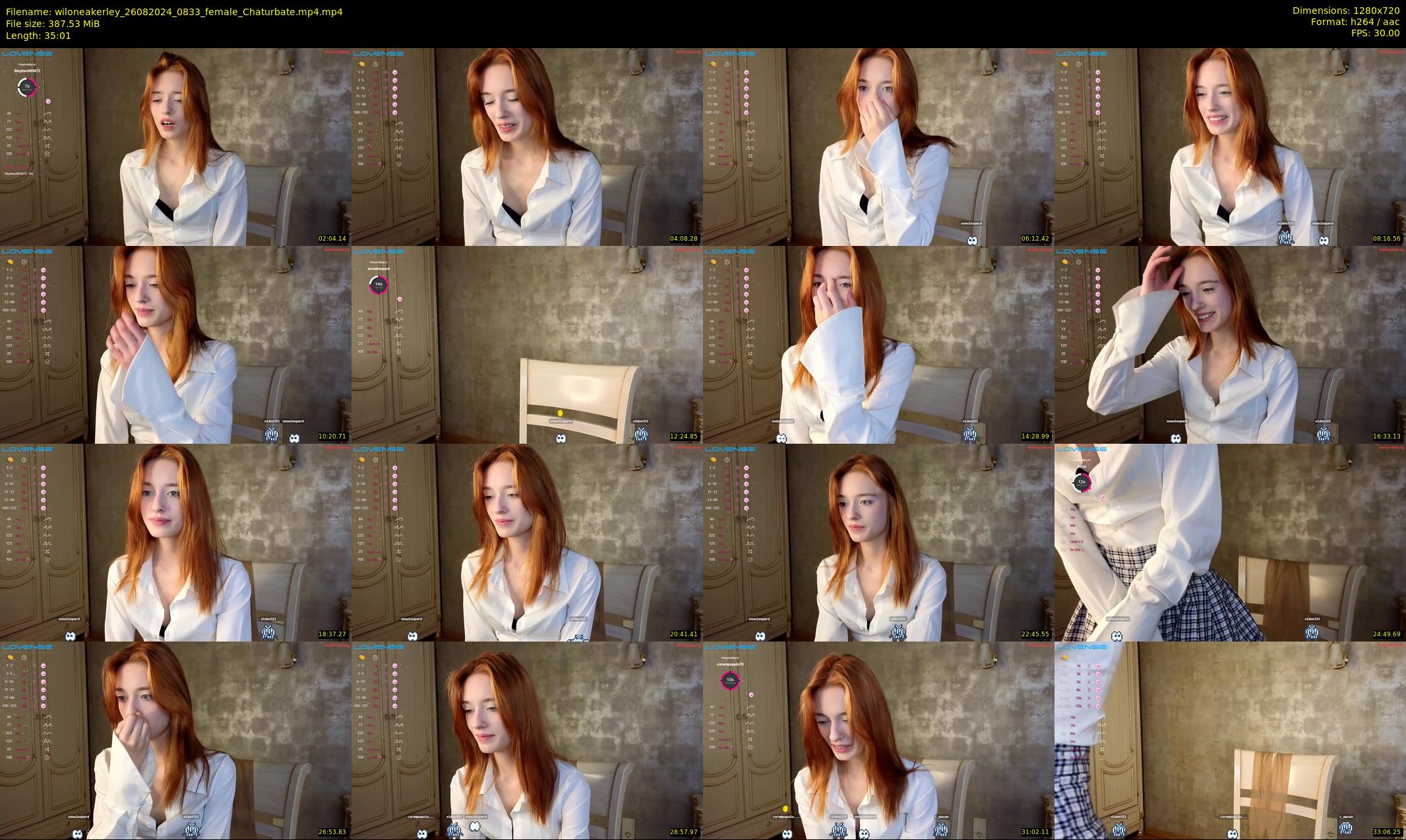 wiloneakerley — 36 minute Chaturbate female cam show recording, 720p, Aug 26, 2024