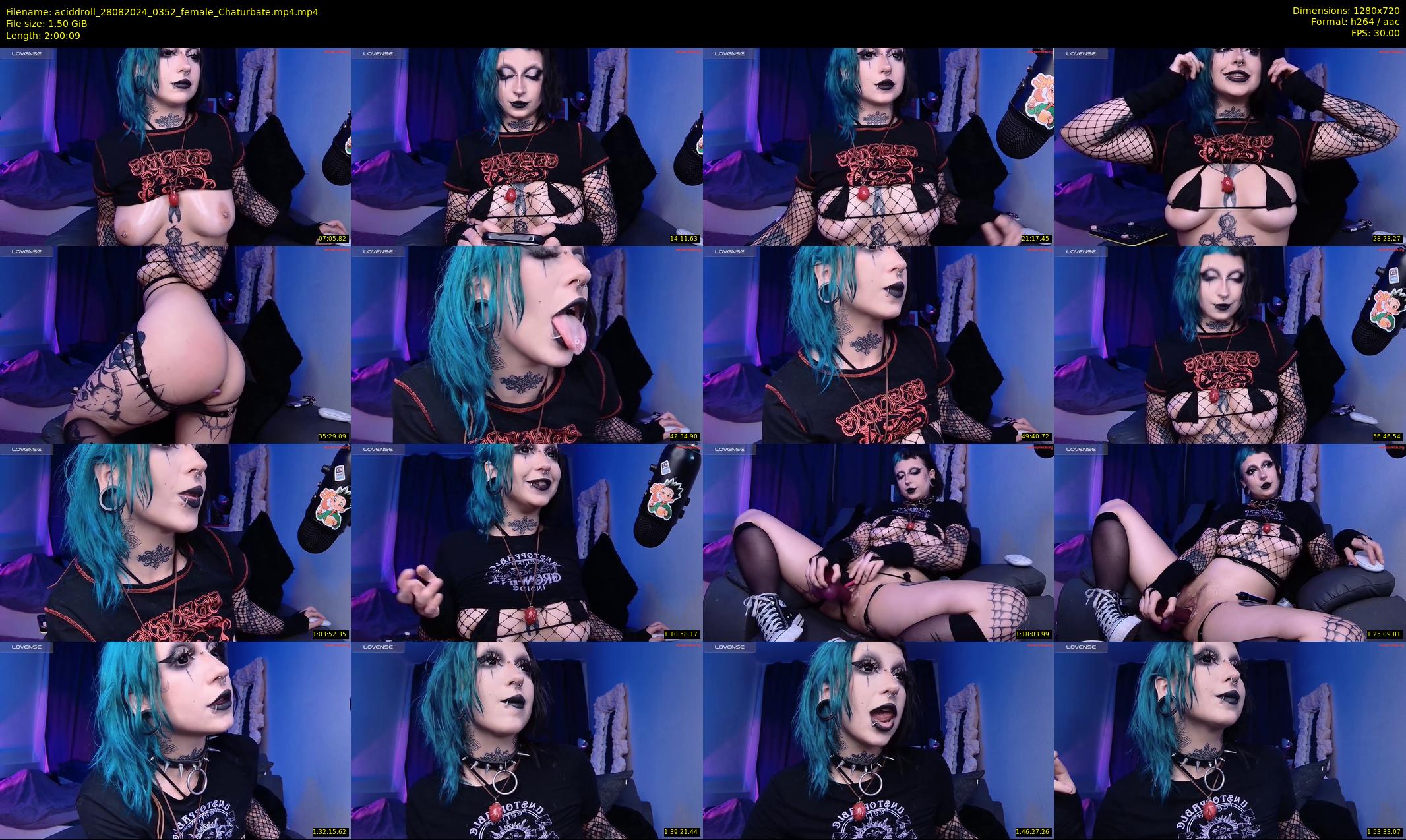 aciddroll — 121 minute Chaturbate female cam show recording, 720p, Aug 28, 2024