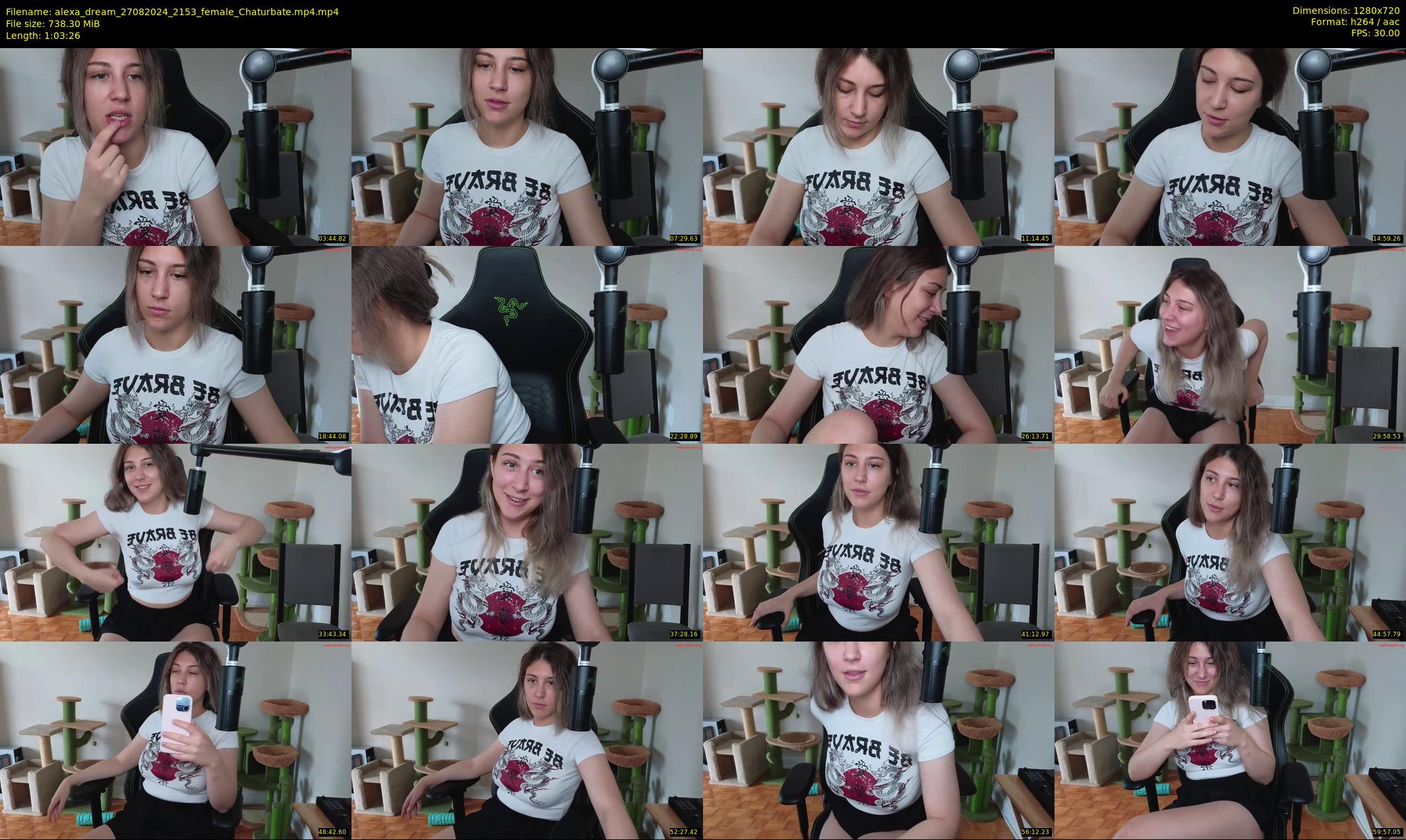 alexa_dream — 64 minute Chaturbate female cam show recording, 720p, Aug 27, 2024