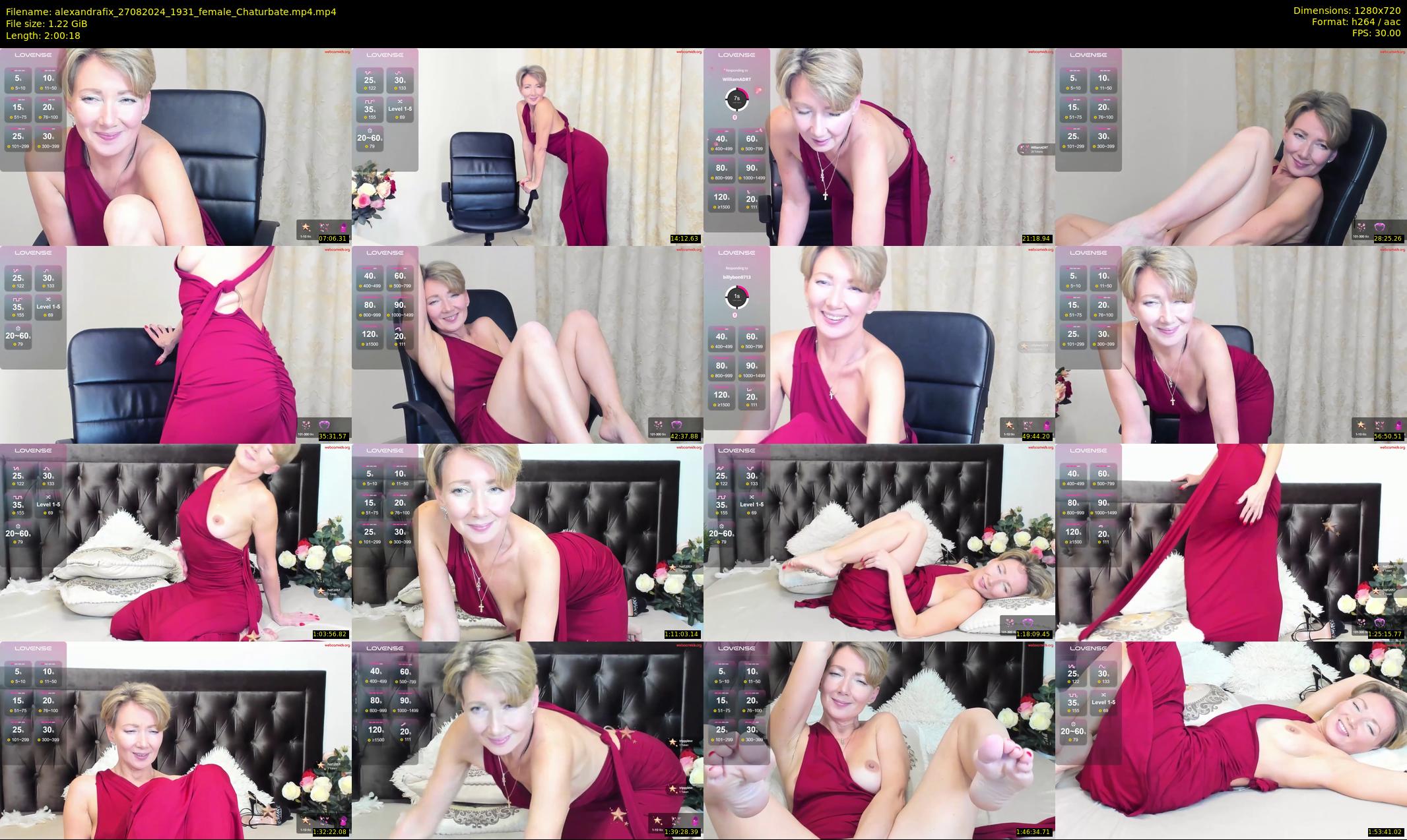 alexandrafix — 121 minute Chaturbate female cam show recording, 720p, Aug 27, 2024