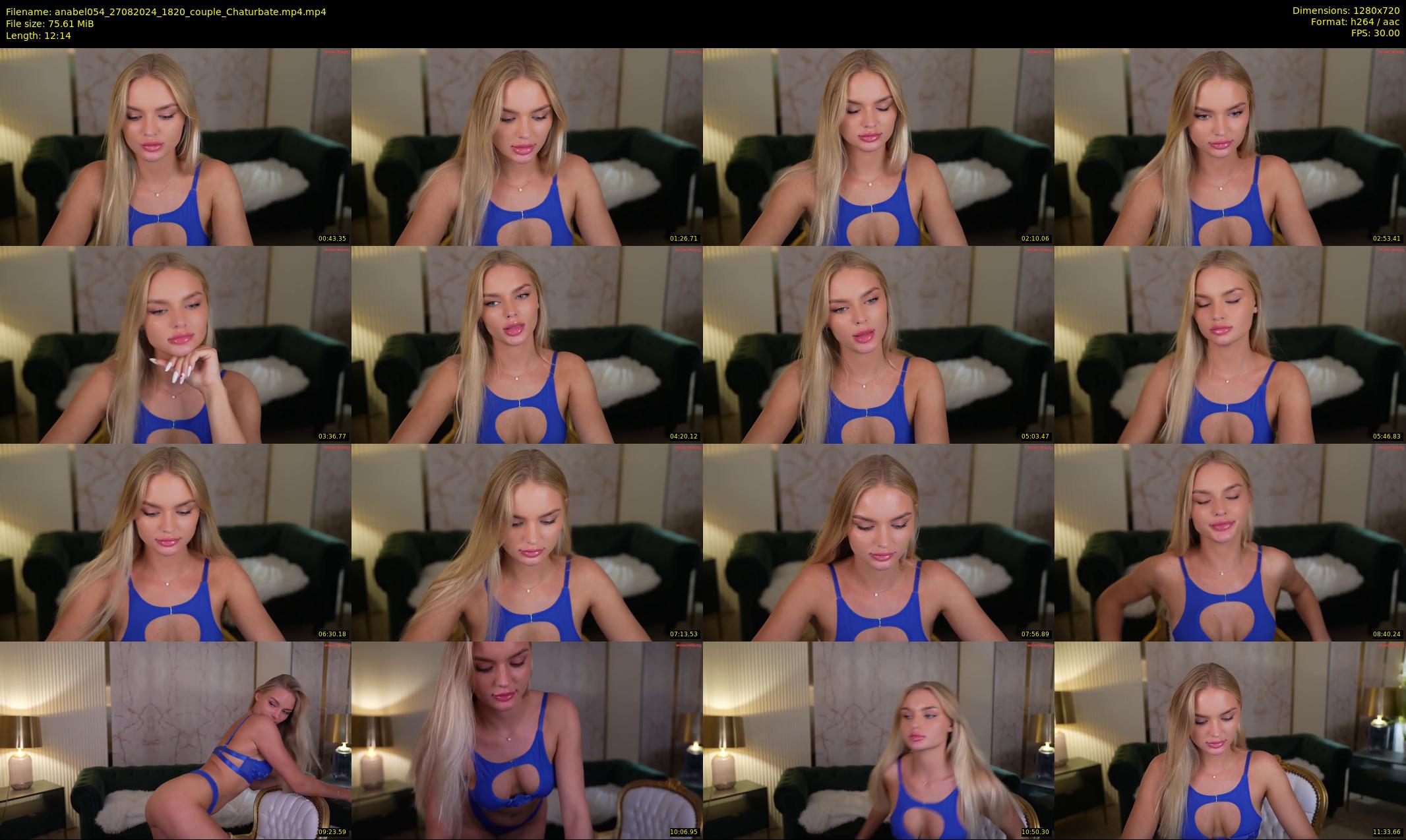 anabel054 — 13 minute Chaturbate female cam show recording, 720p, Aug 27, 2024