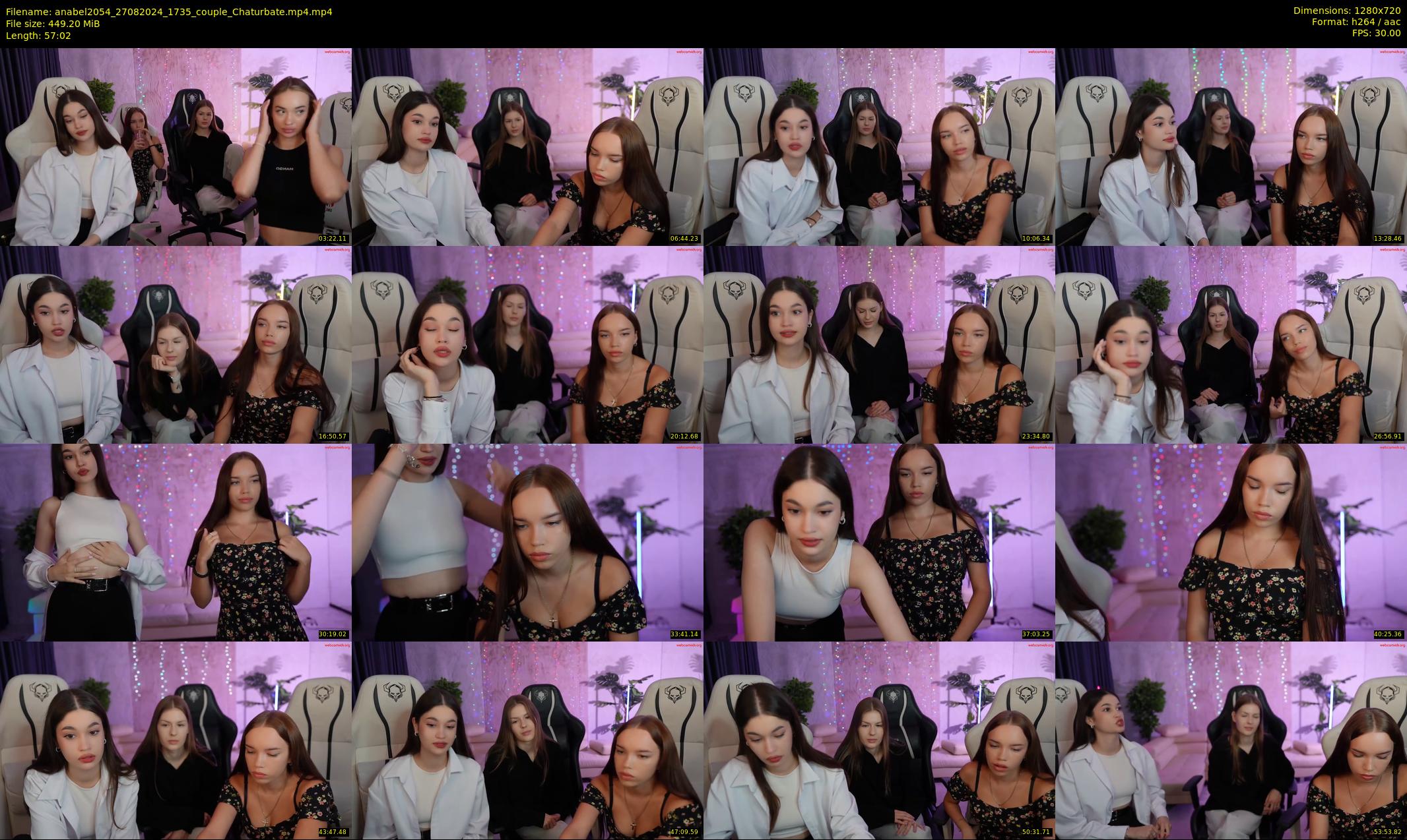 anabel2054 — 58 minute Chaturbate female cam show recording, 720p, Aug 27, 2024