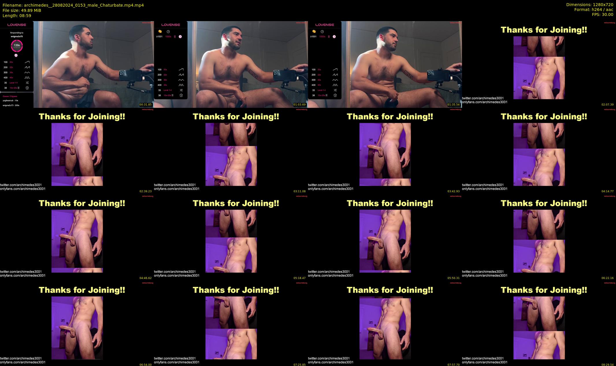 archimedes_ — 9 minute Chaturbate male cam show recording, 720p, Aug 28, 2024