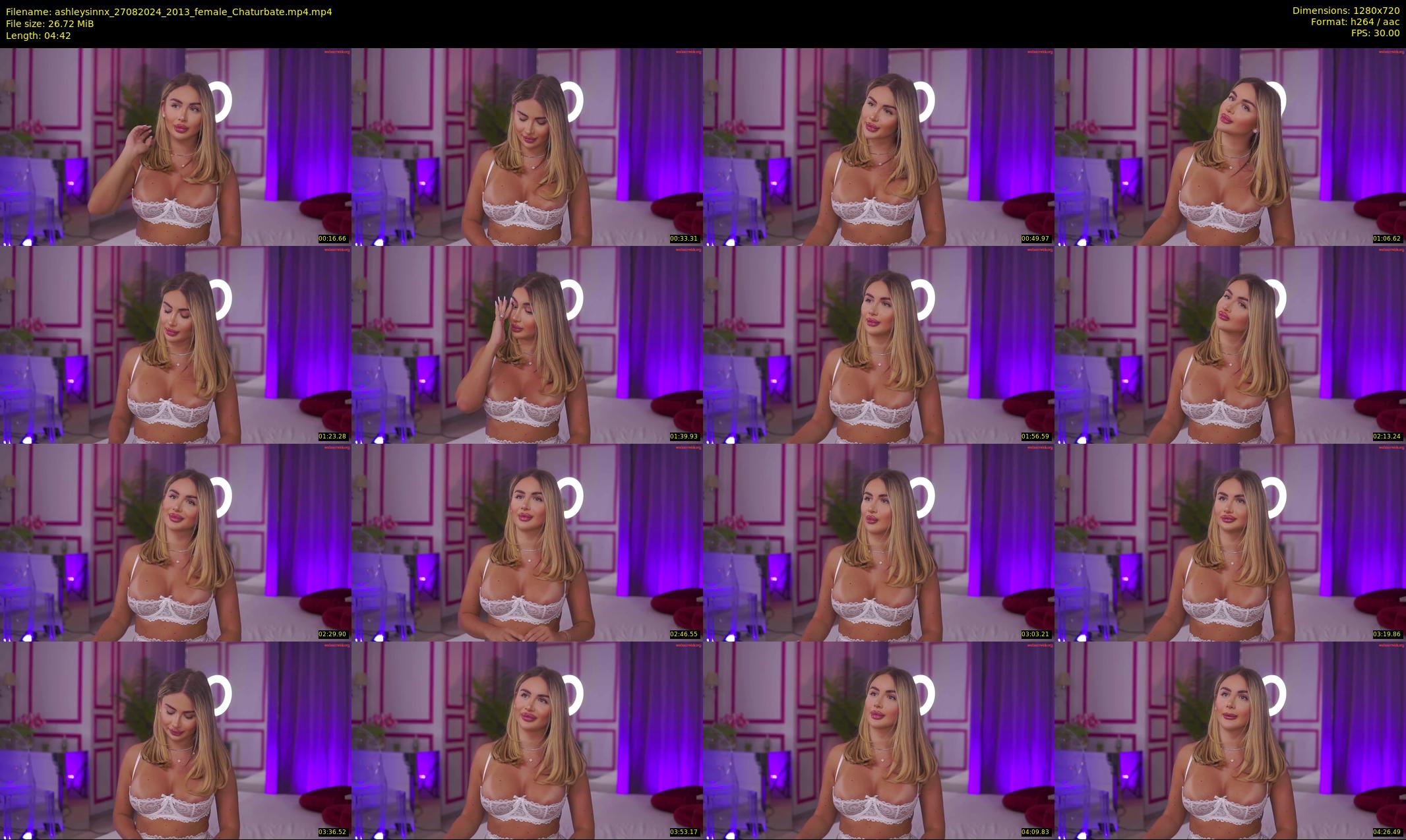 ashleysinnx — 5 minute Chaturbate female cam show recording, 720p, Aug 27, 2024
