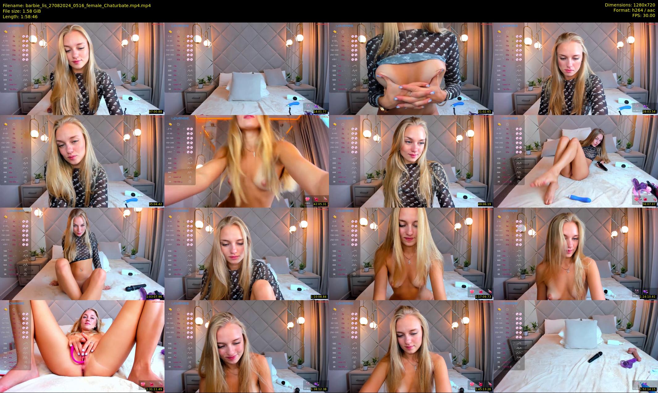barbie_lis — 119 minute Chaturbate female cam show recording, 720p, Aug 27, 2024