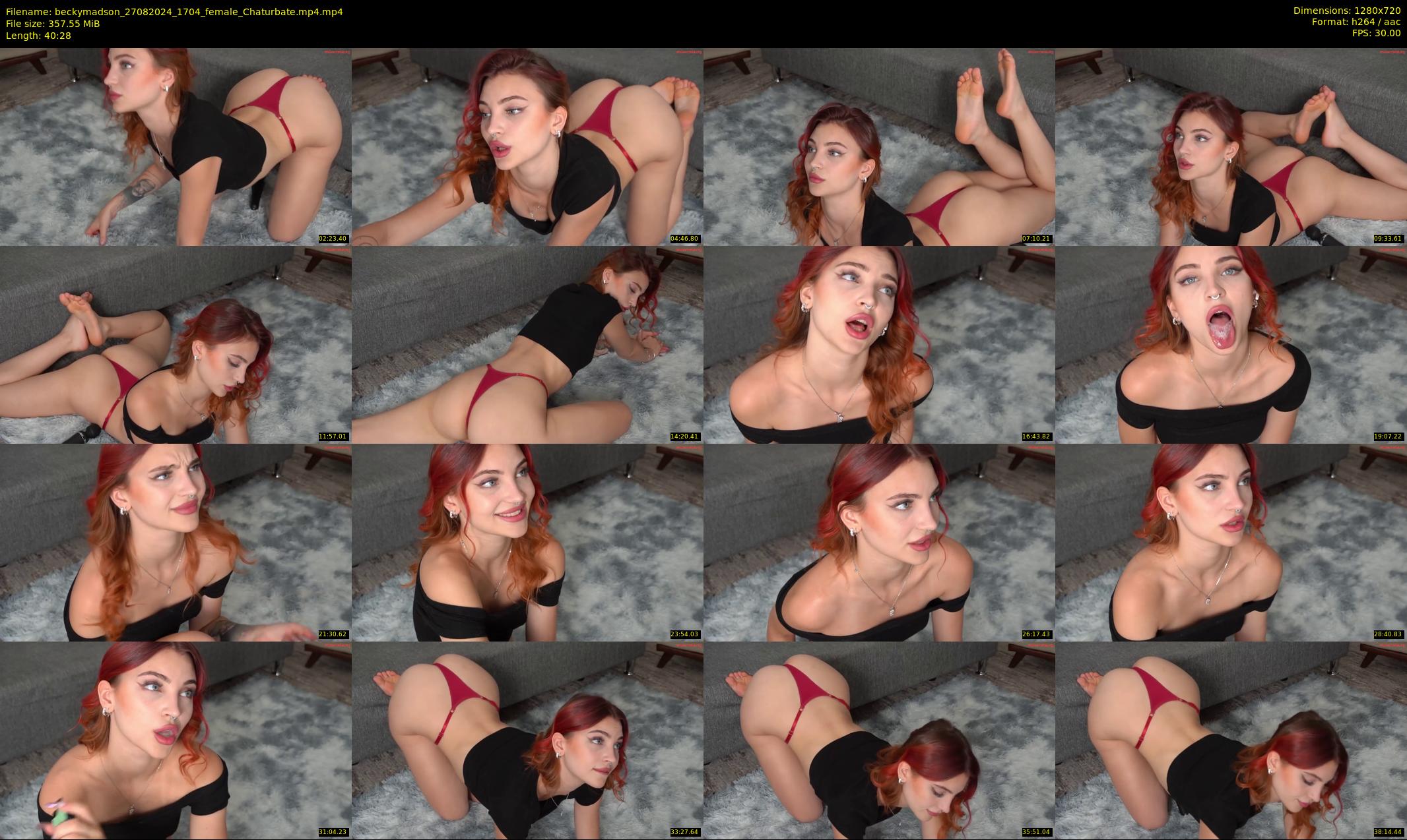 beckymadson — 41 minute Chaturbate female cam show recording, 720p, Aug 27, 2024