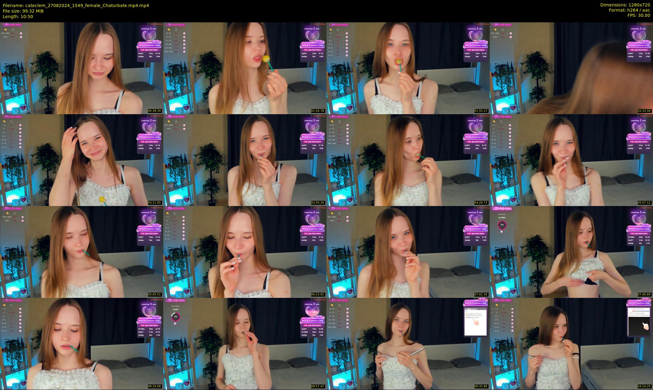 cateclem — 11 minute Chaturbate female cam show recording, 720p, Aug 27, 2024