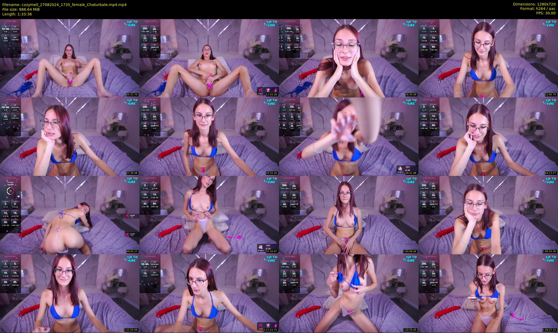 cozymell — 94 minute Chaturbate female cam show recording, 720p, Aug 27, 2024