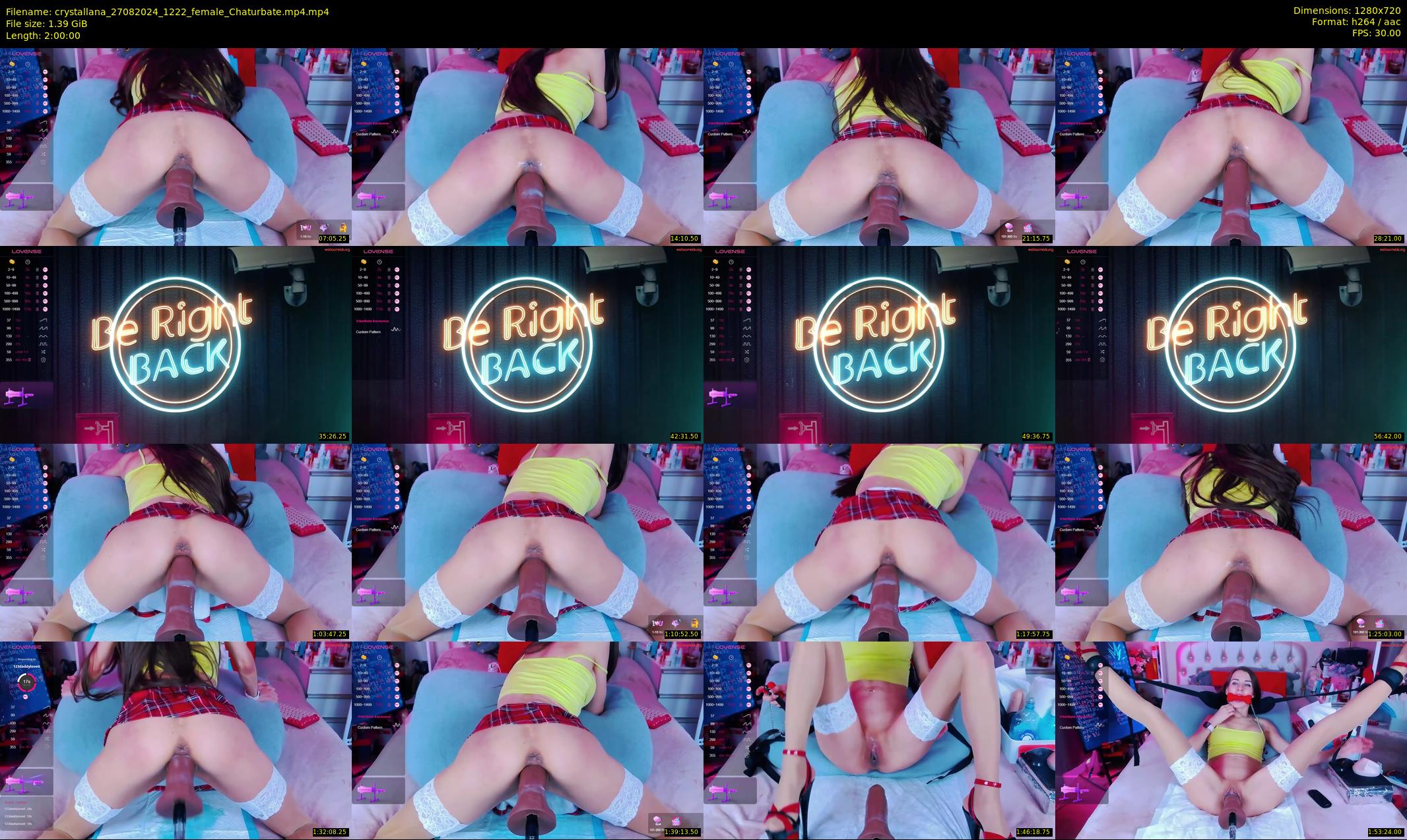 crystallana — 120 minute Chaturbate female cam show recording, 720p, Aug 27, 2024
