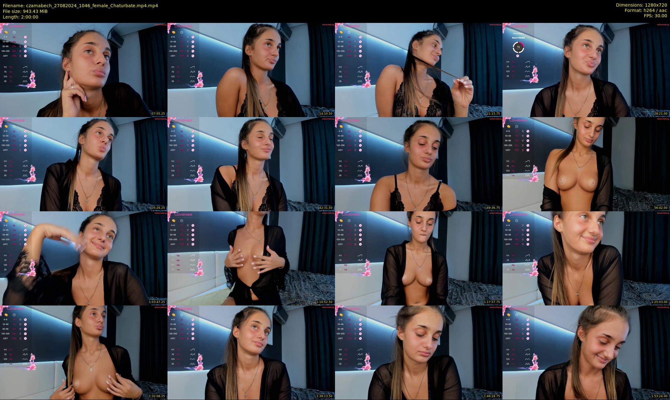 czamabech — 120 minute Chaturbate female cam show recording, 720p, Aug 27, 2024