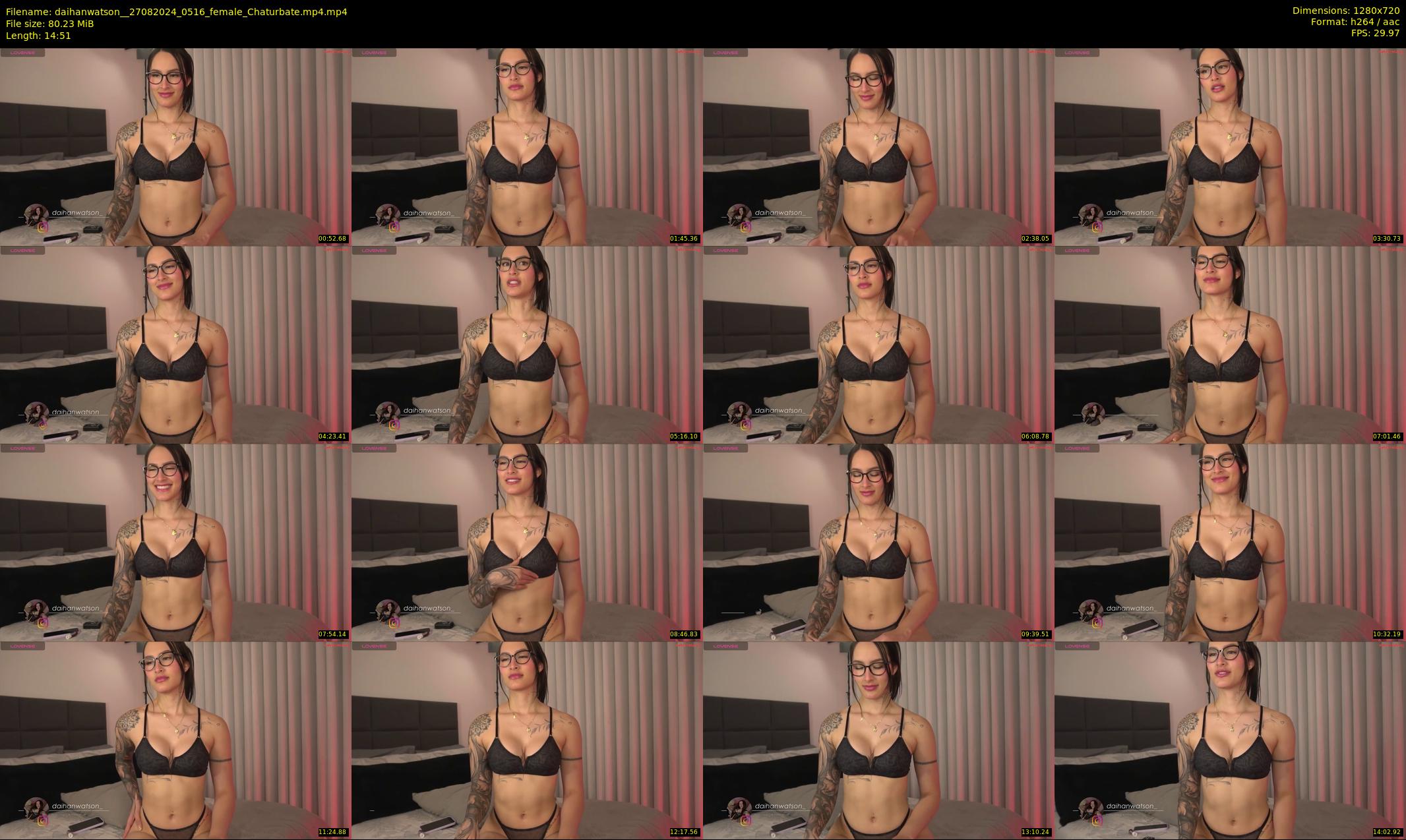 daihanwatson_ — 15 minute Chaturbate female cam show recording, 720p, Aug 27, 2024