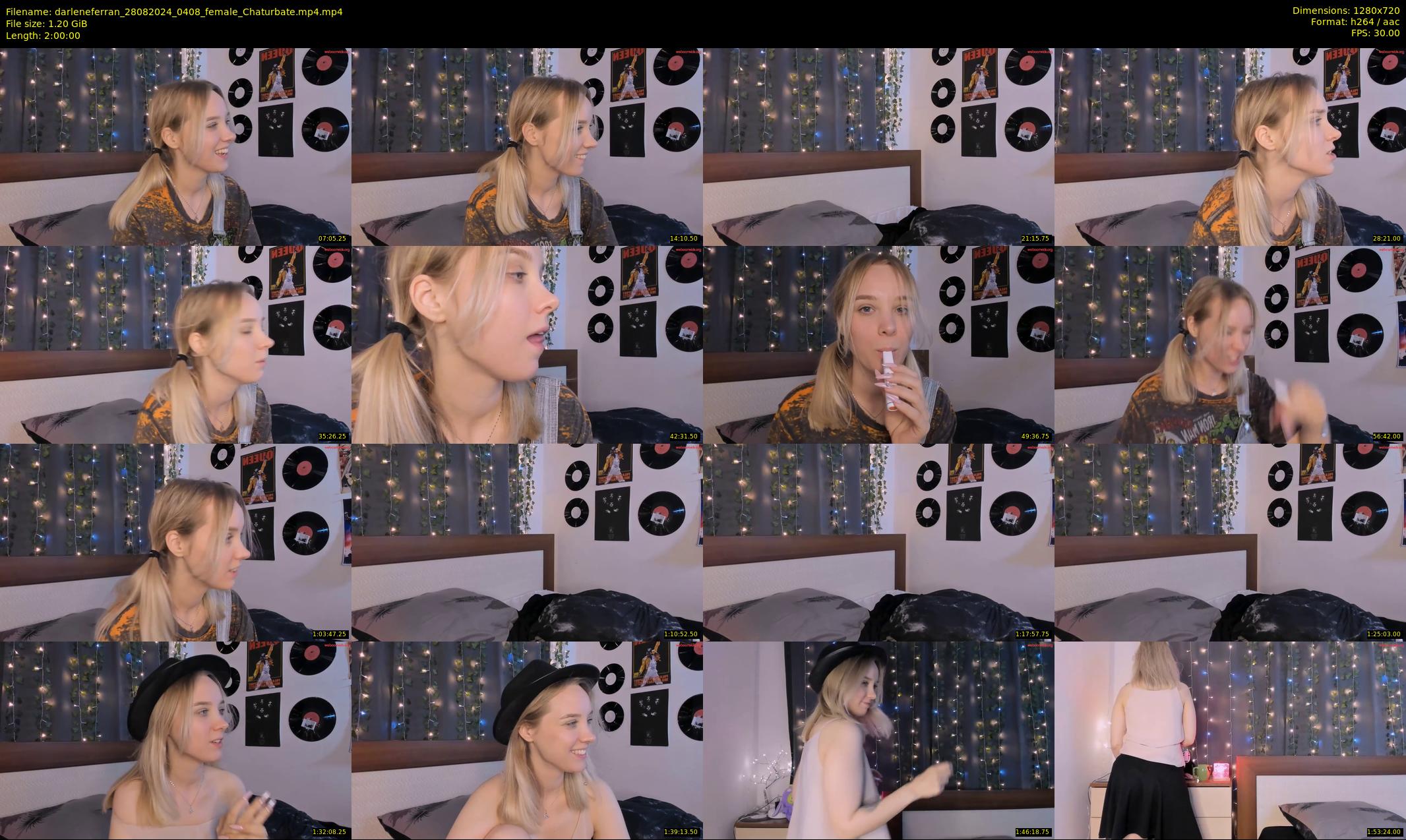 darleneferran — 120 minute Chaturbate female cam show recording, 720p, Aug 28, 2024