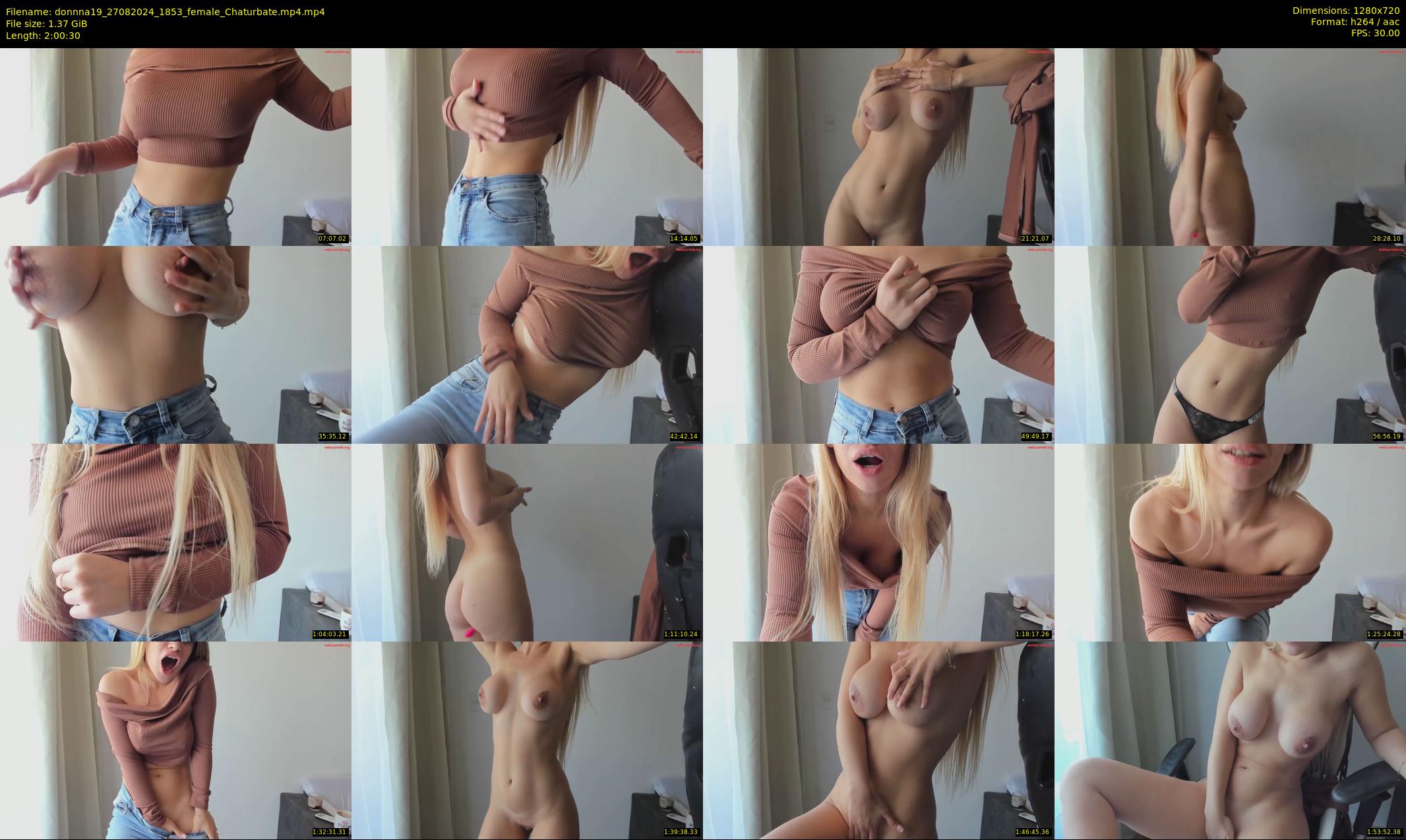 donnna19 — 121 minute Chaturbate female cam show recording, 720p, Aug 27, 2024