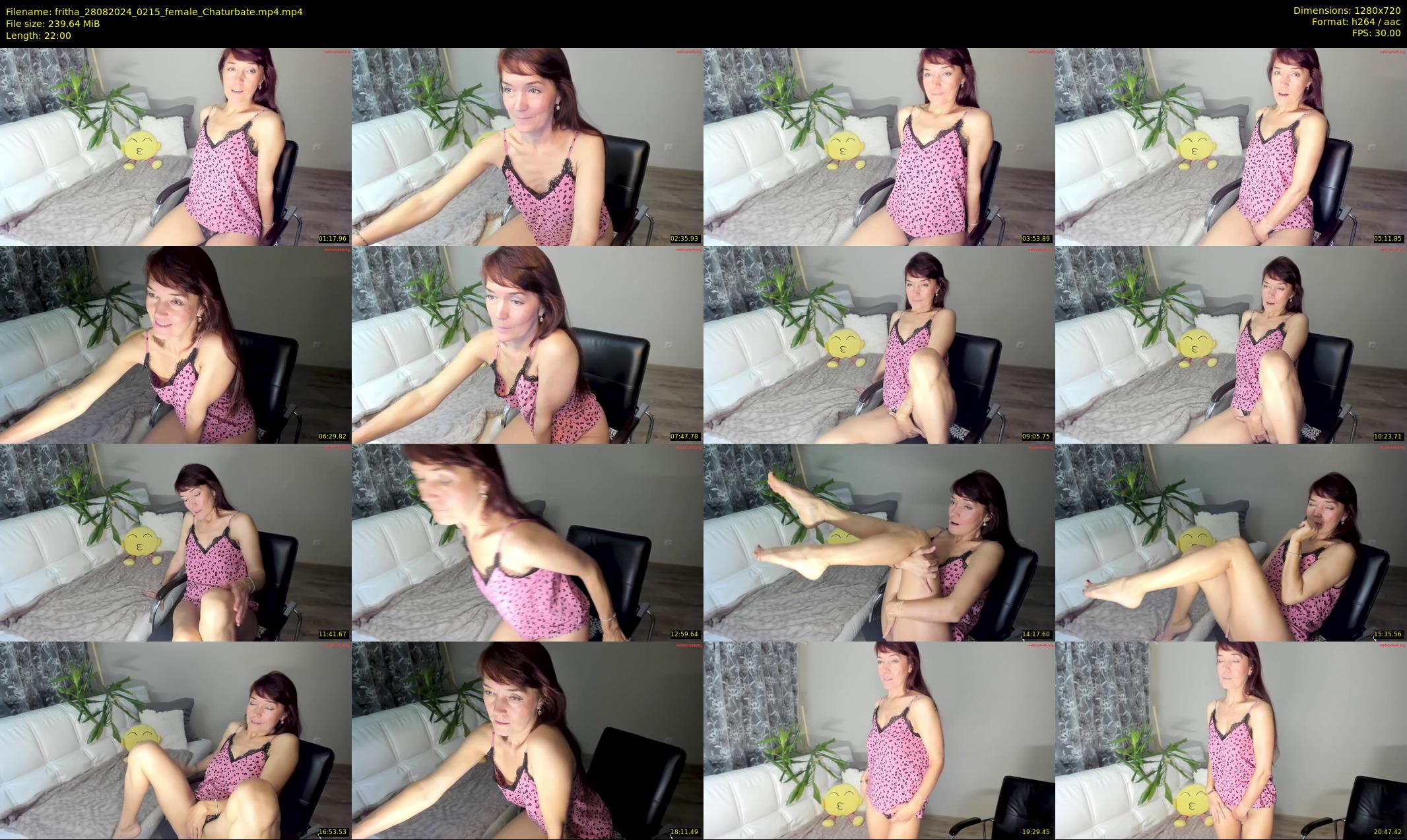fritha — 22 minute Chaturbate female cam show recording, 720p, Aug 28, 2024