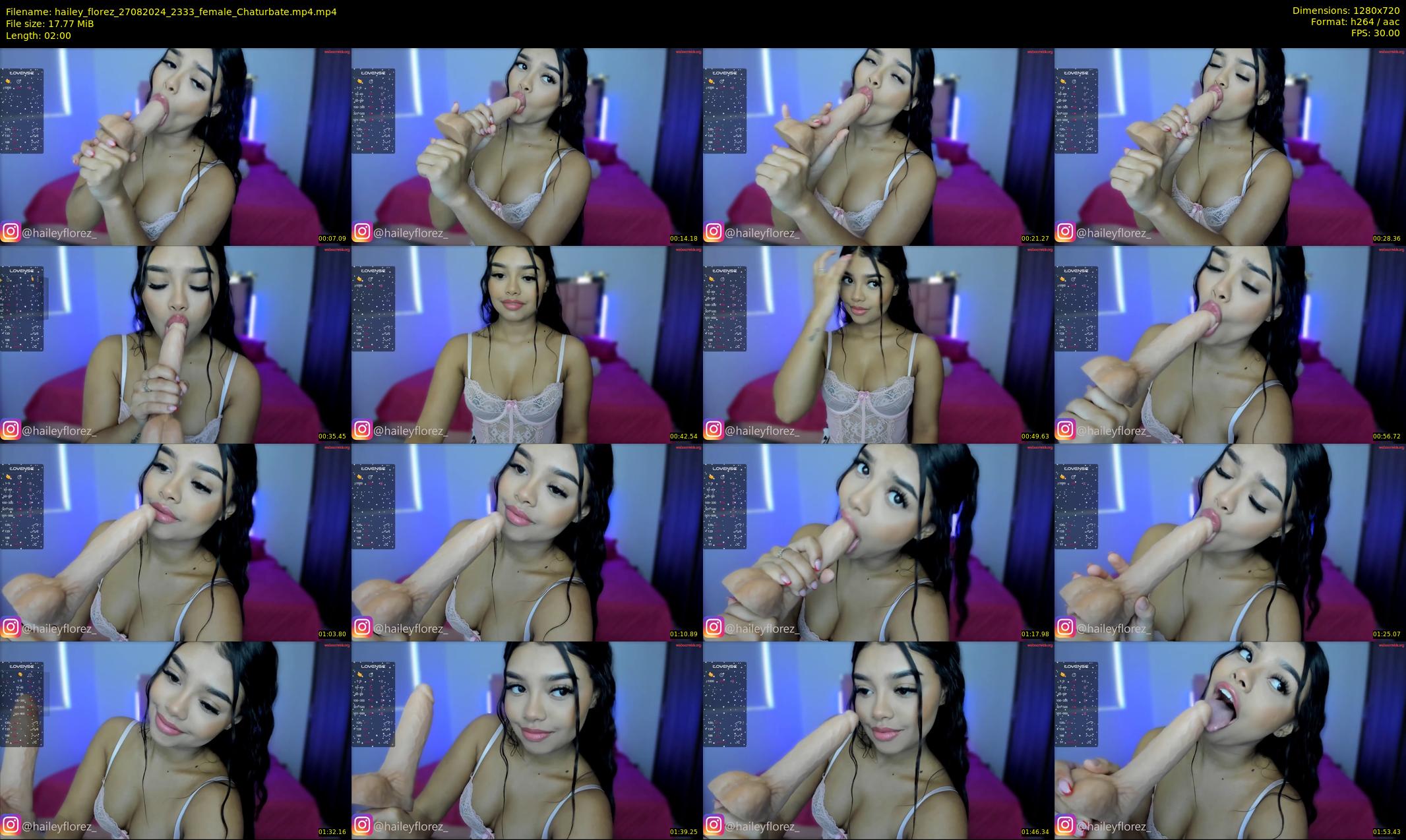 hailey_florez — 2 minute Chaturbate female cam show recording, 720p, Aug 27, 2024