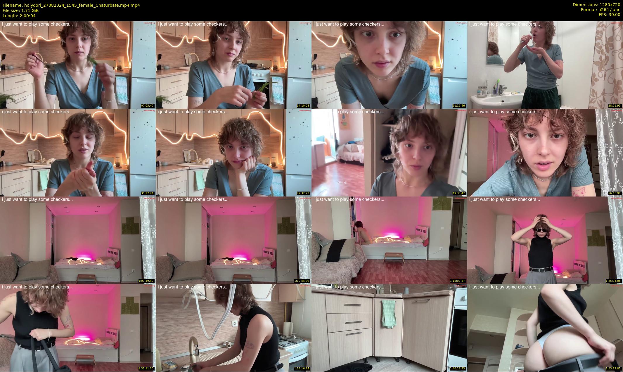 holydori — 121 minute Chaturbate female cam show recording, 720p, Aug 27, 2024