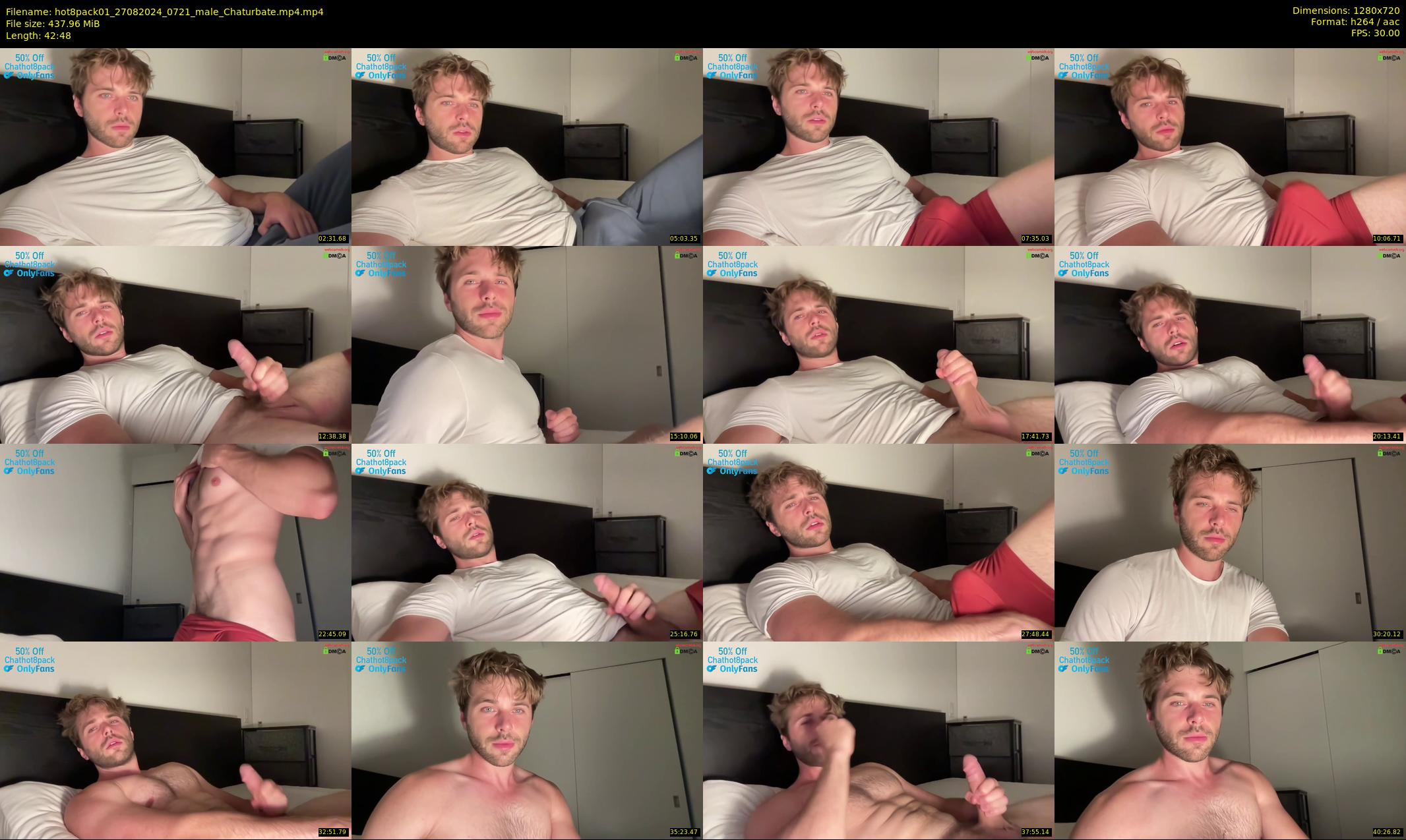 hot8pack01 — 43 minute Chaturbate male cam show recording, 720p, Aug 27, 2024