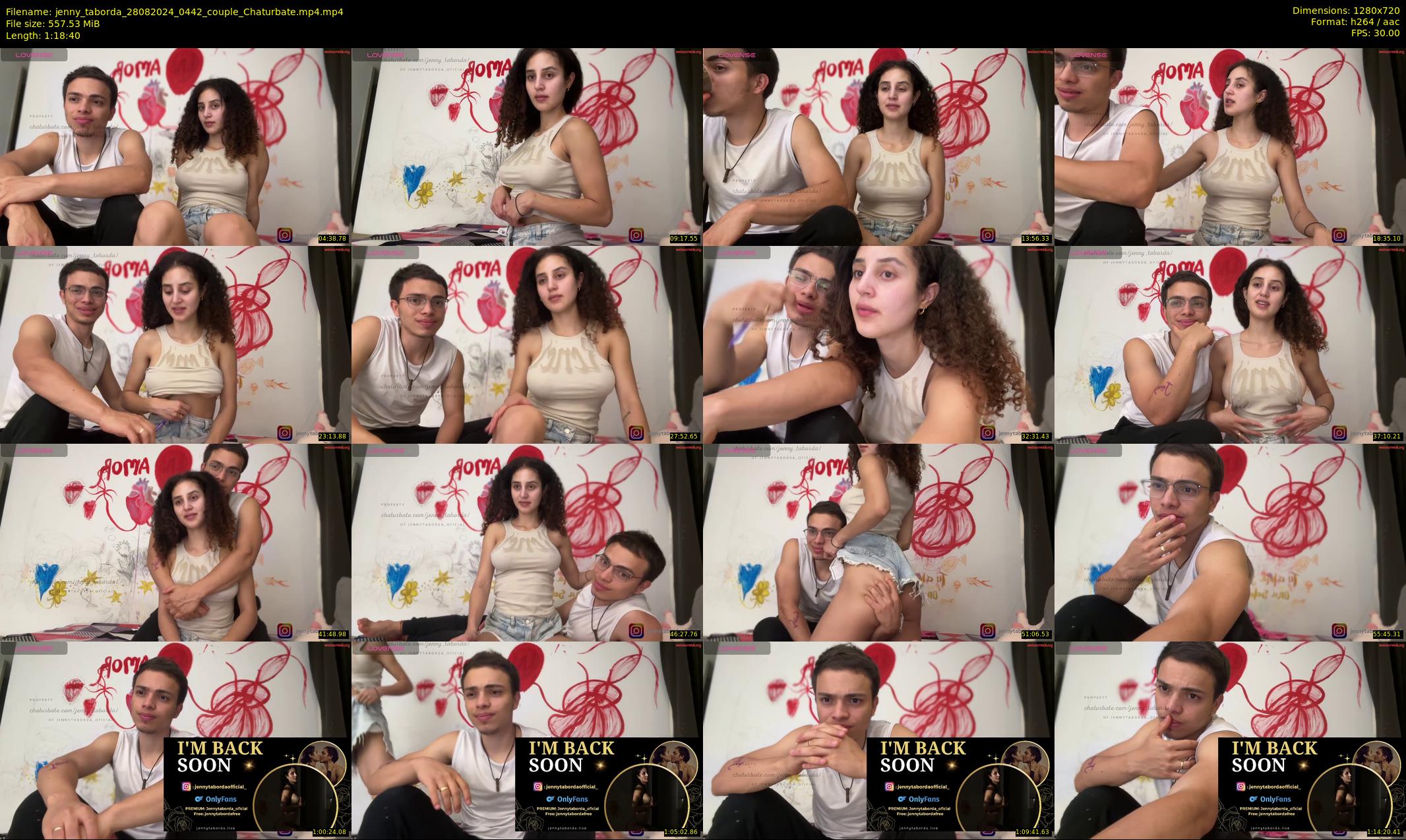 jenny_taborda — 79 minute Chaturbate female cam show recording, 720p, Aug 28, 2024