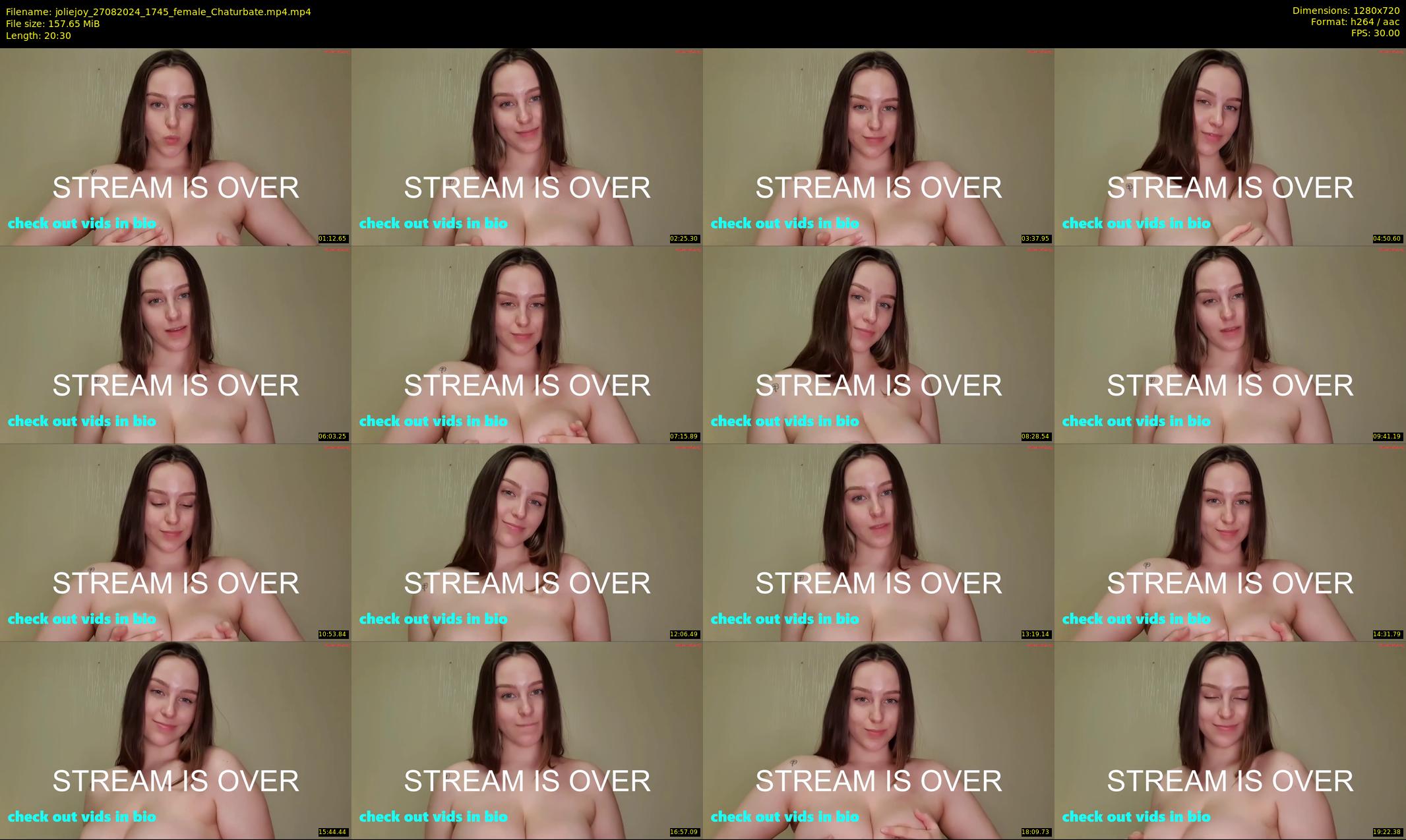 joliejoy — 21 minute Chaturbate female cam show recording, 720p, Aug 27, 2024