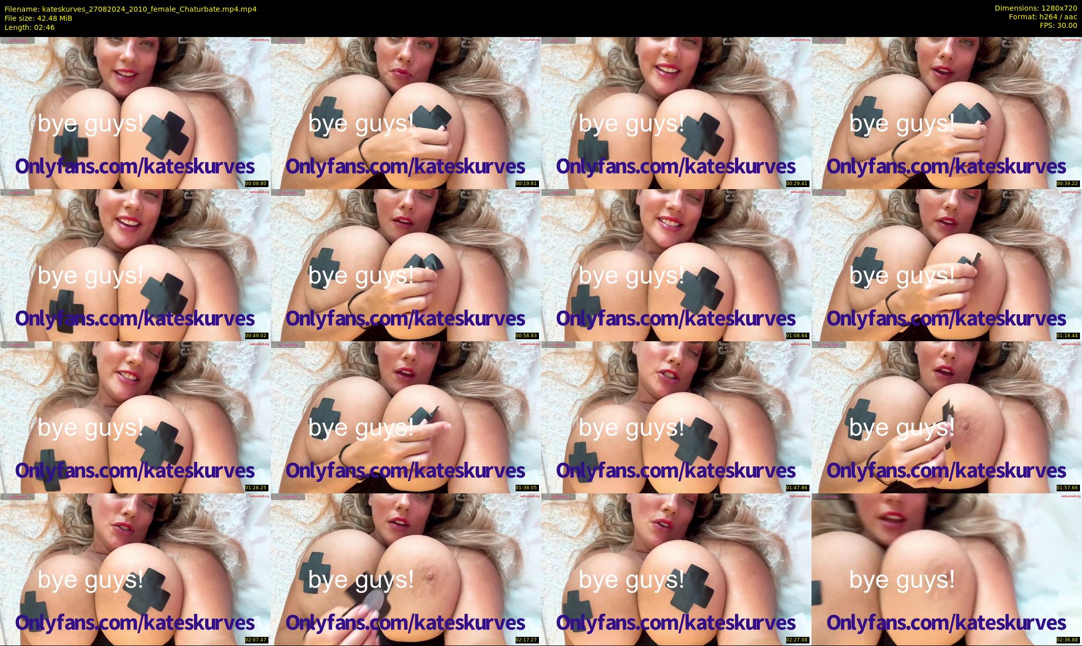 kateskurves — 3 minute Chaturbate female cam show recording, 720p, Aug 27, 2024