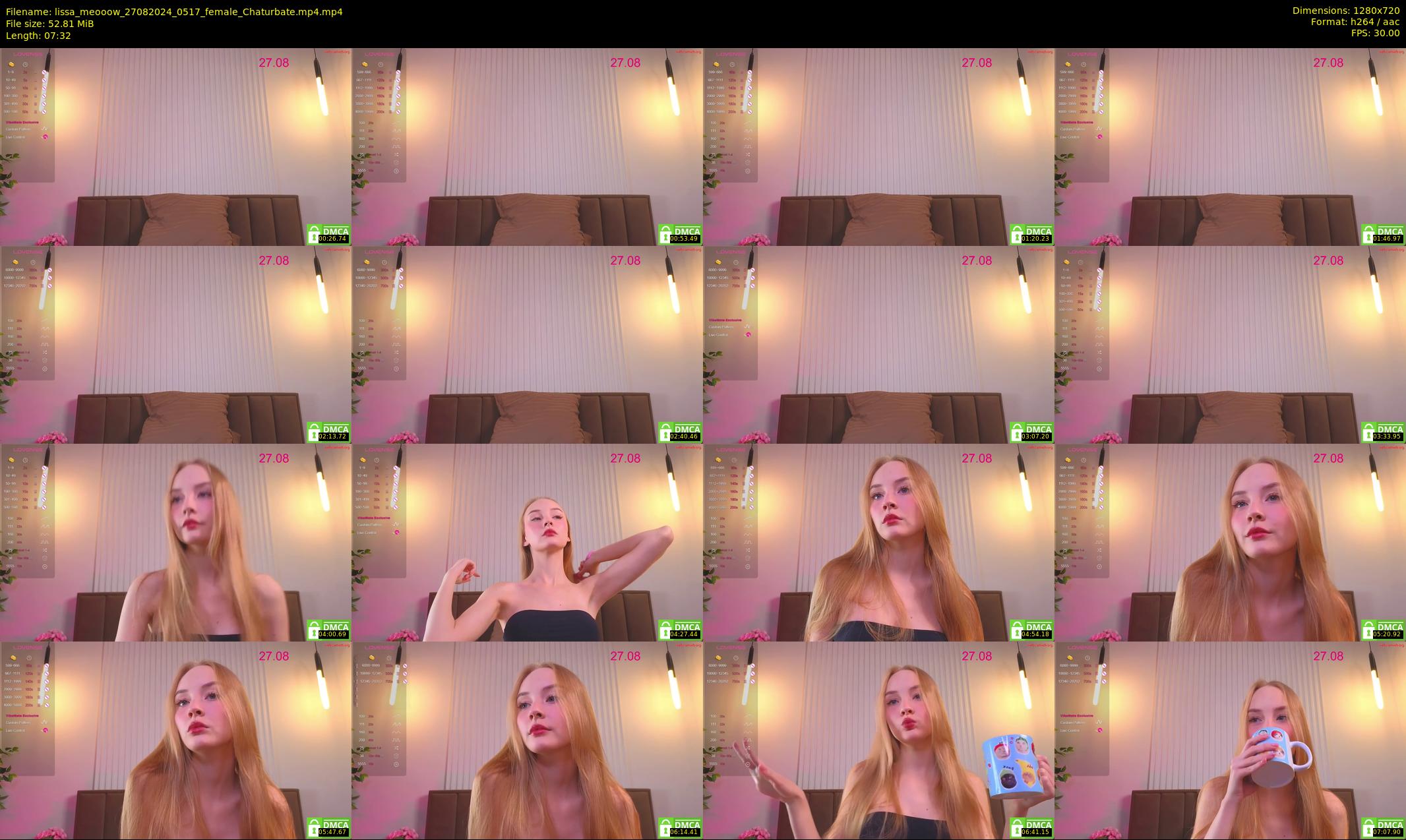 lissa_meooow — 8 minute Chaturbate female cam show recording, 720p, Aug 27, 2024