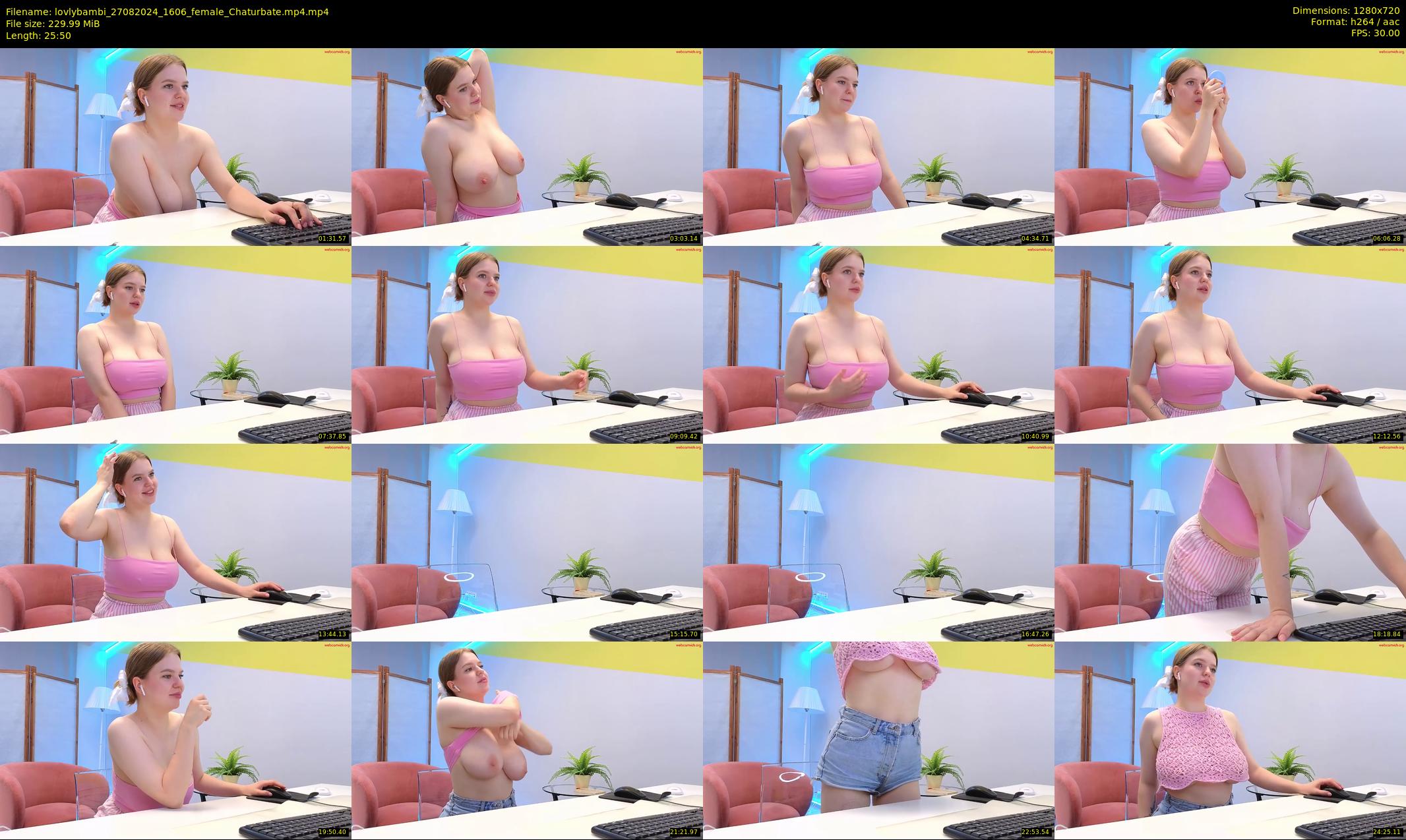lovlybambi — 26 minute Chaturbate female cam show recording, 720p, Aug 27, 2024