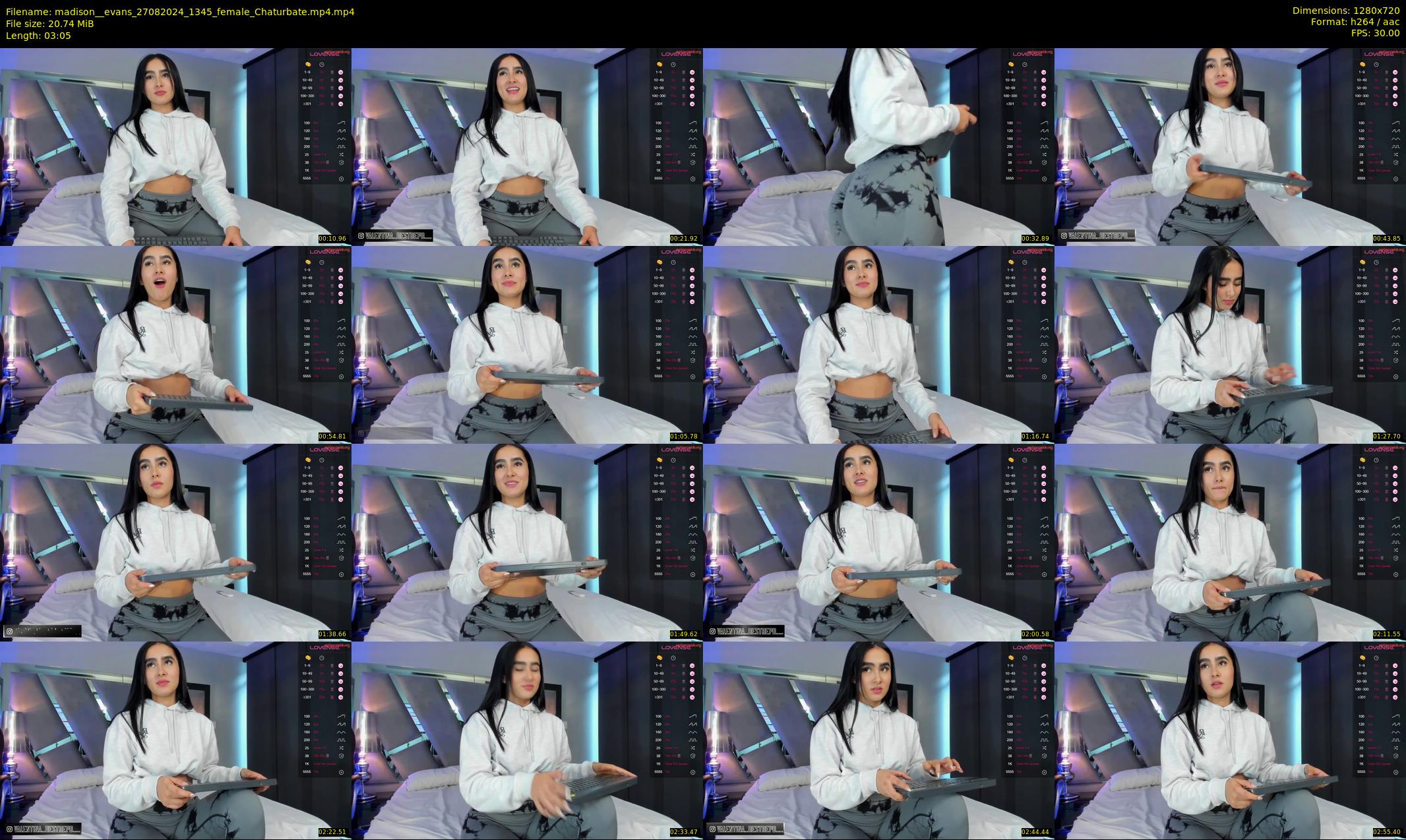 madison__evans — 4 minute Chaturbate female cam show recording, 720p, Aug 27, 2024