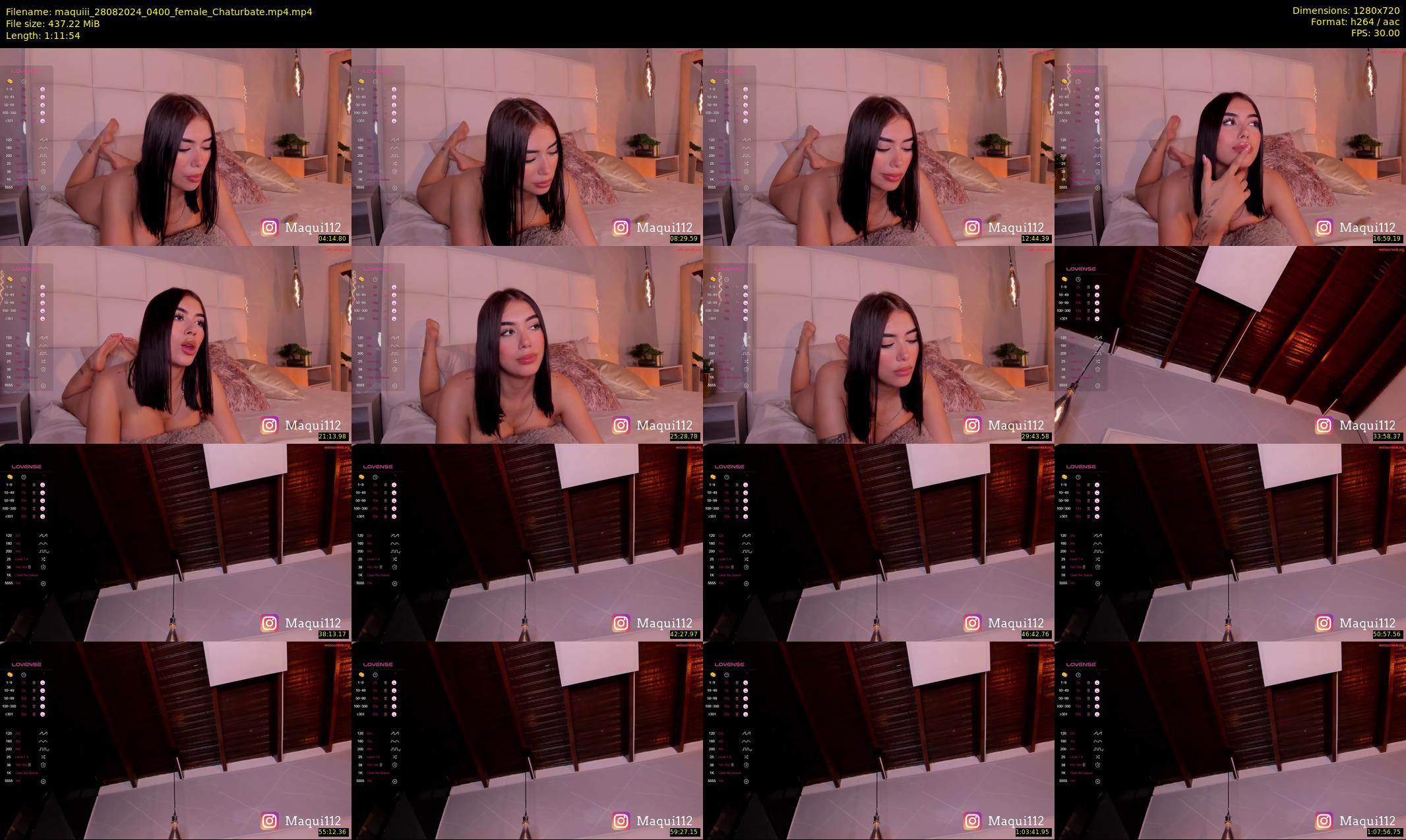 maquiii — 72 minute Chaturbate female cam show recording, 720p, Aug 28, 2024