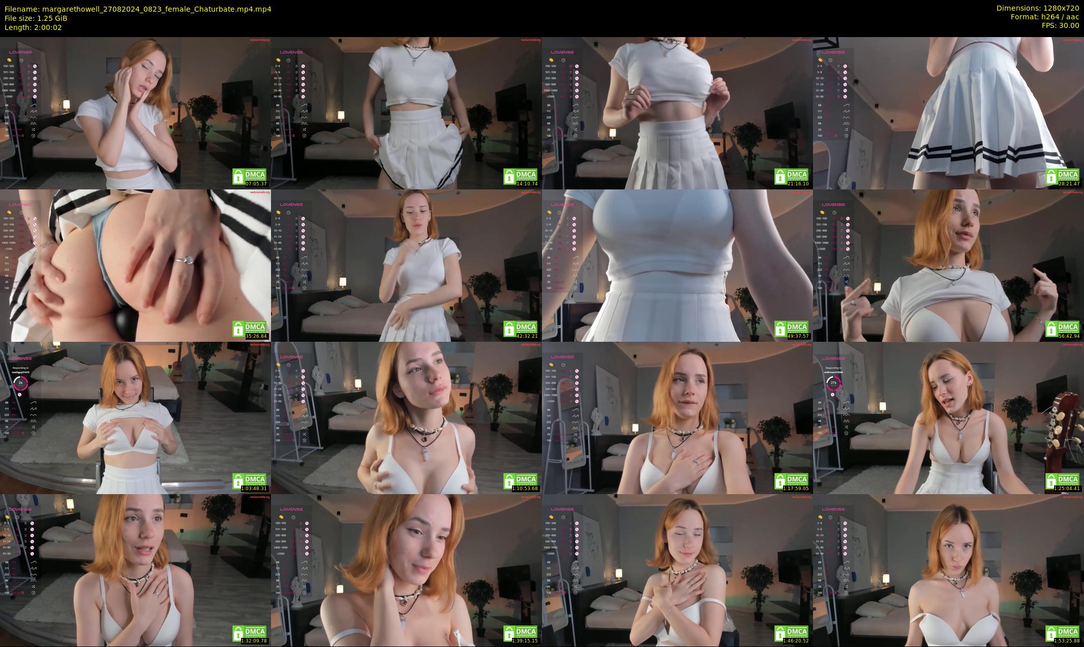 margarethowell — 121 minute Chaturbate female cam show recording, 720p, Aug 27, 2024