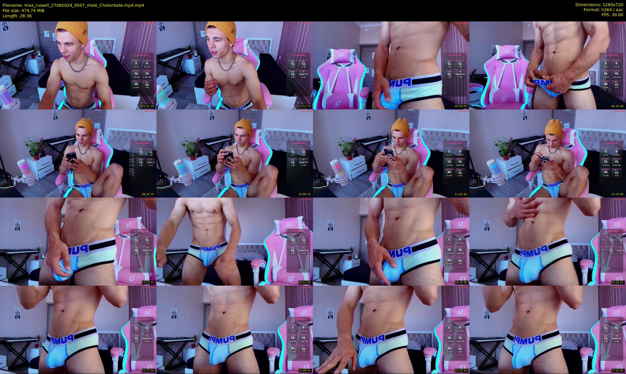 max_russell — 29 minute Chaturbate male cam show recording, 720p, Aug 27, 2024