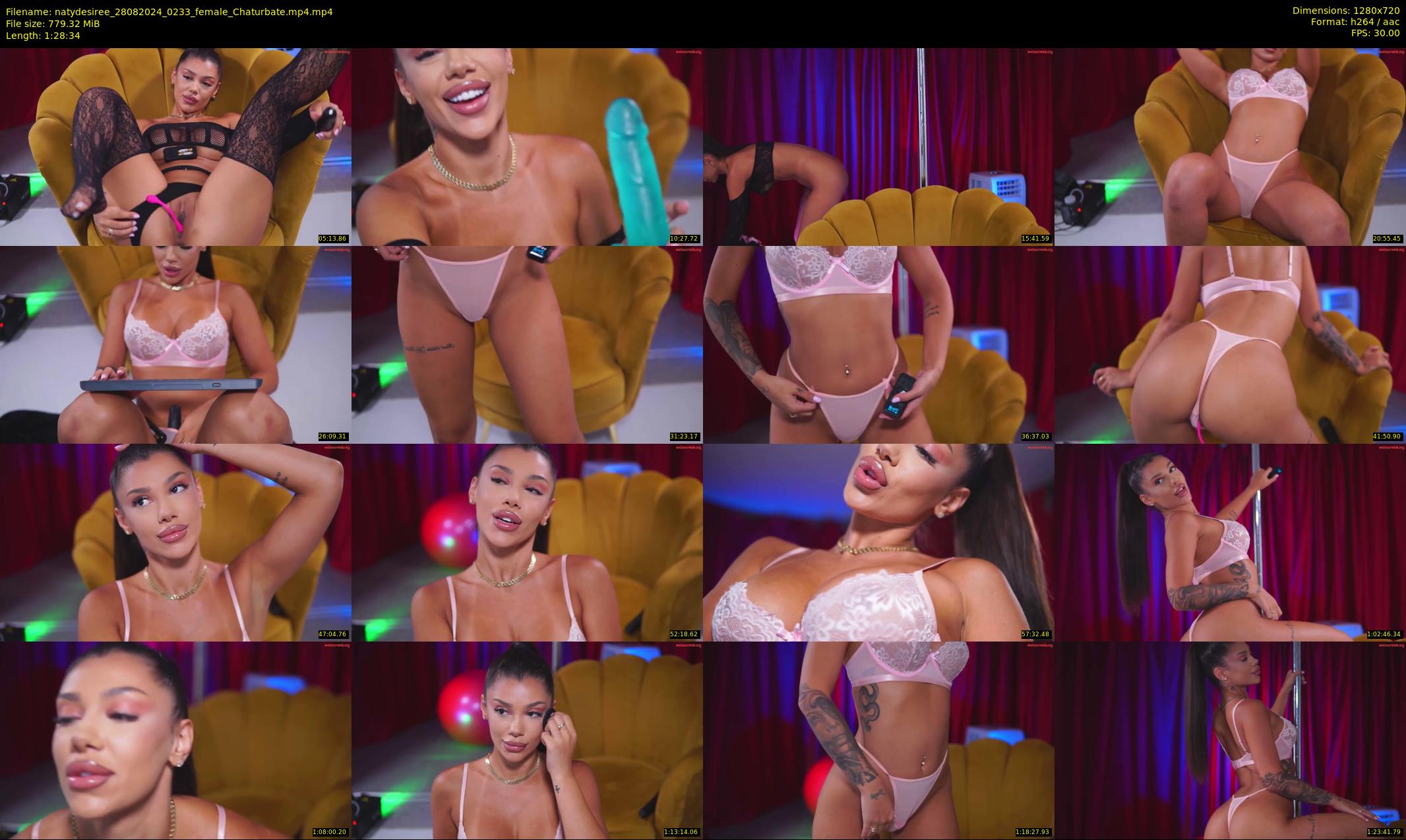 natydesiree — 89 minute Chaturbate female cam show recording, 720p, Aug 28, 2024
