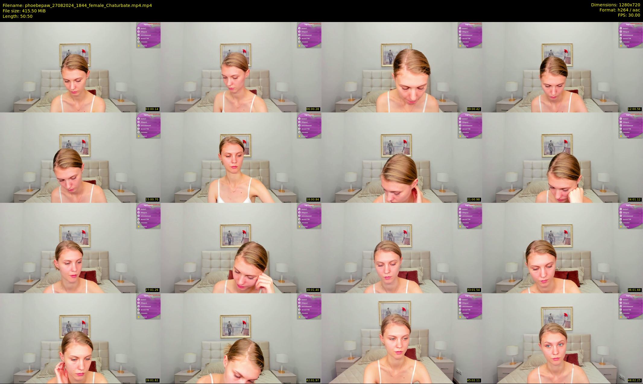 phoebepaw — 51 minute Chaturbate female cam show recording, 720p, Aug 27, 2024