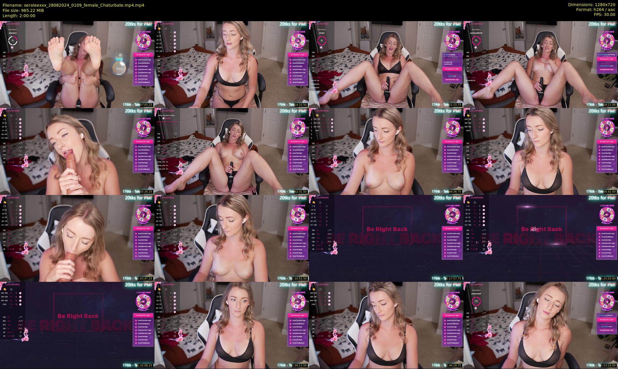 seraleexxx — 120 minute Chaturbate female cam show recording, 720p, Aug 28, 2024
