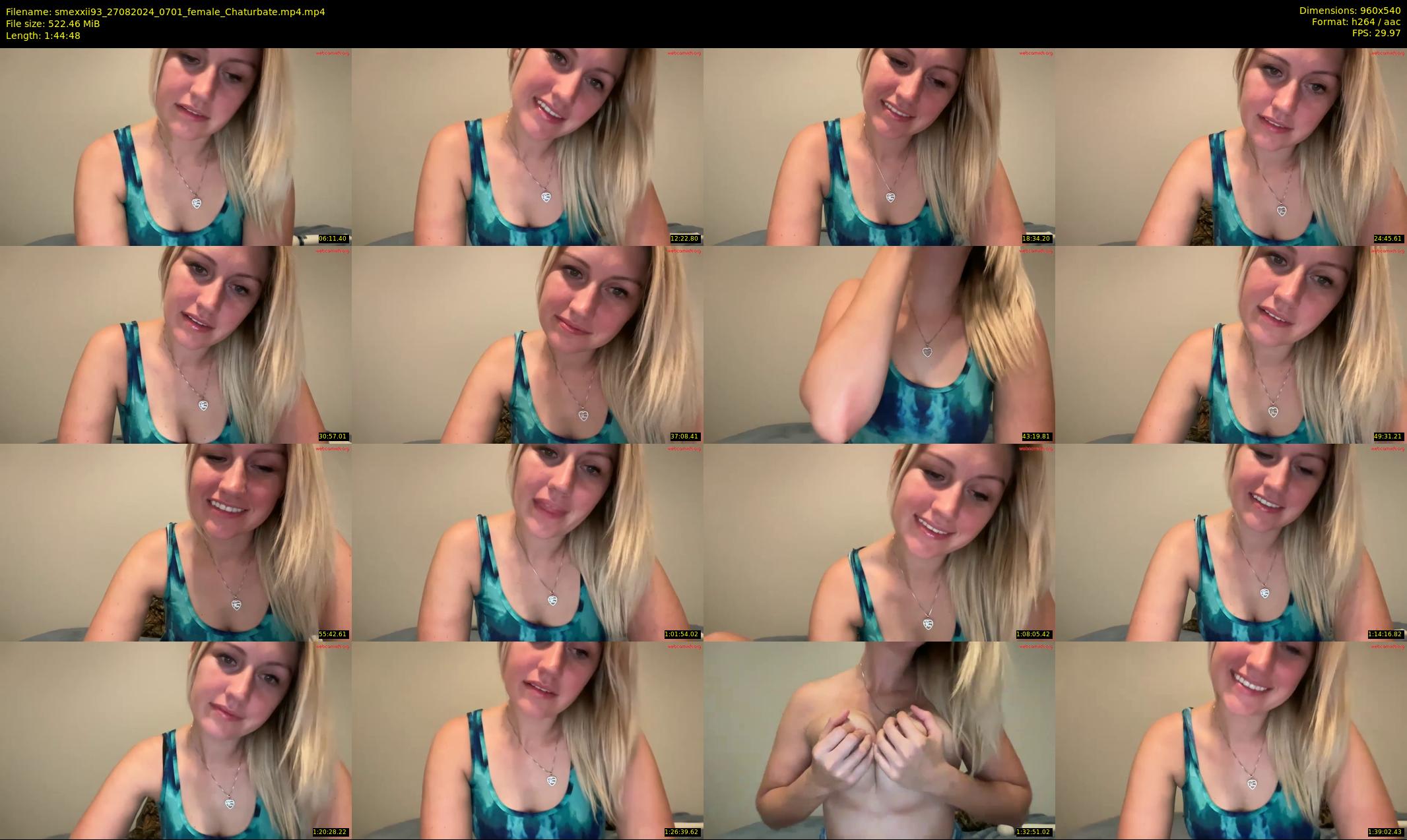smexxii93 — 105 minute Chaturbate female cam show recording, 480p, Aug 27, 2024