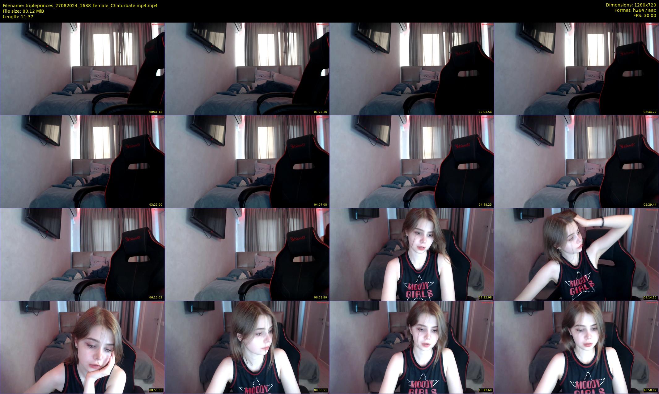 tripleprinces — 12 minute Chaturbate female cam show recording, 720p, Aug 27, 2024