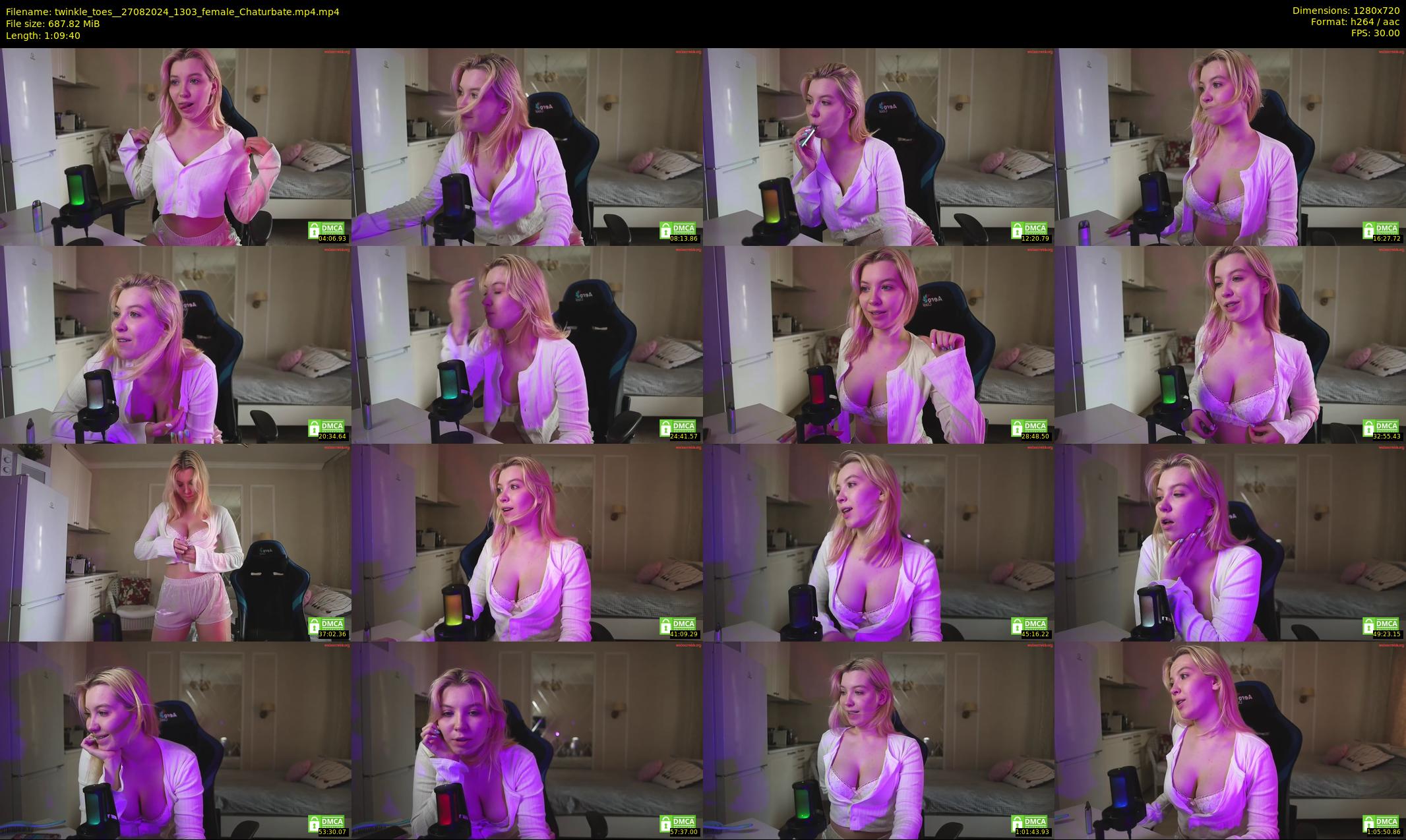 twinkle_toes_ — 70 minute Chaturbate female cam show recording, 720p, Aug 27, 2024