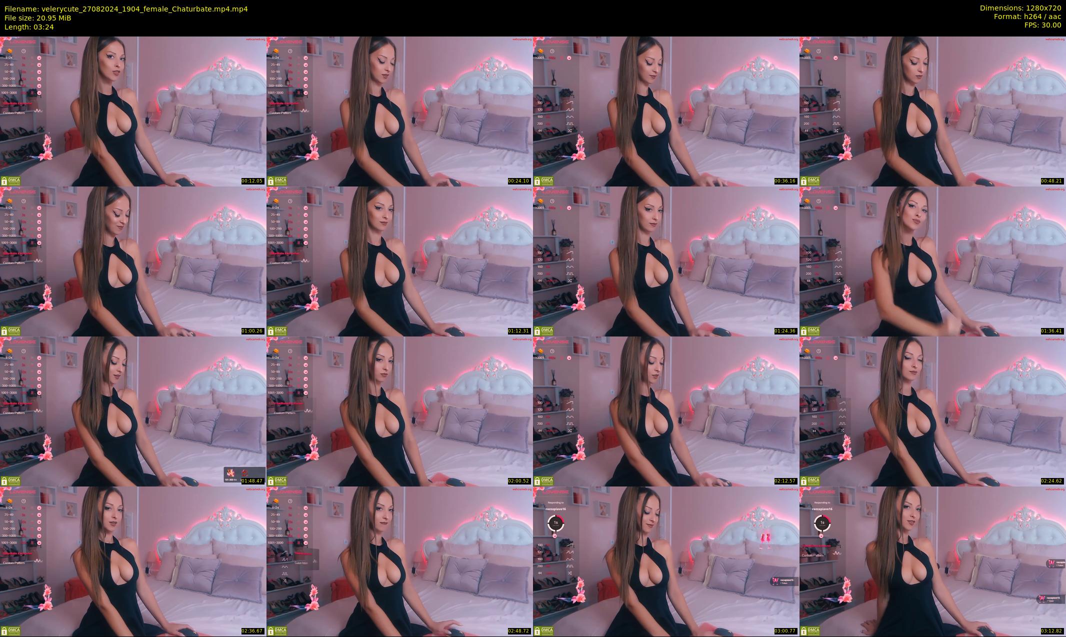 velerycute — 4 minute Chaturbate female cam show recording, 720p, Aug 27, 2024