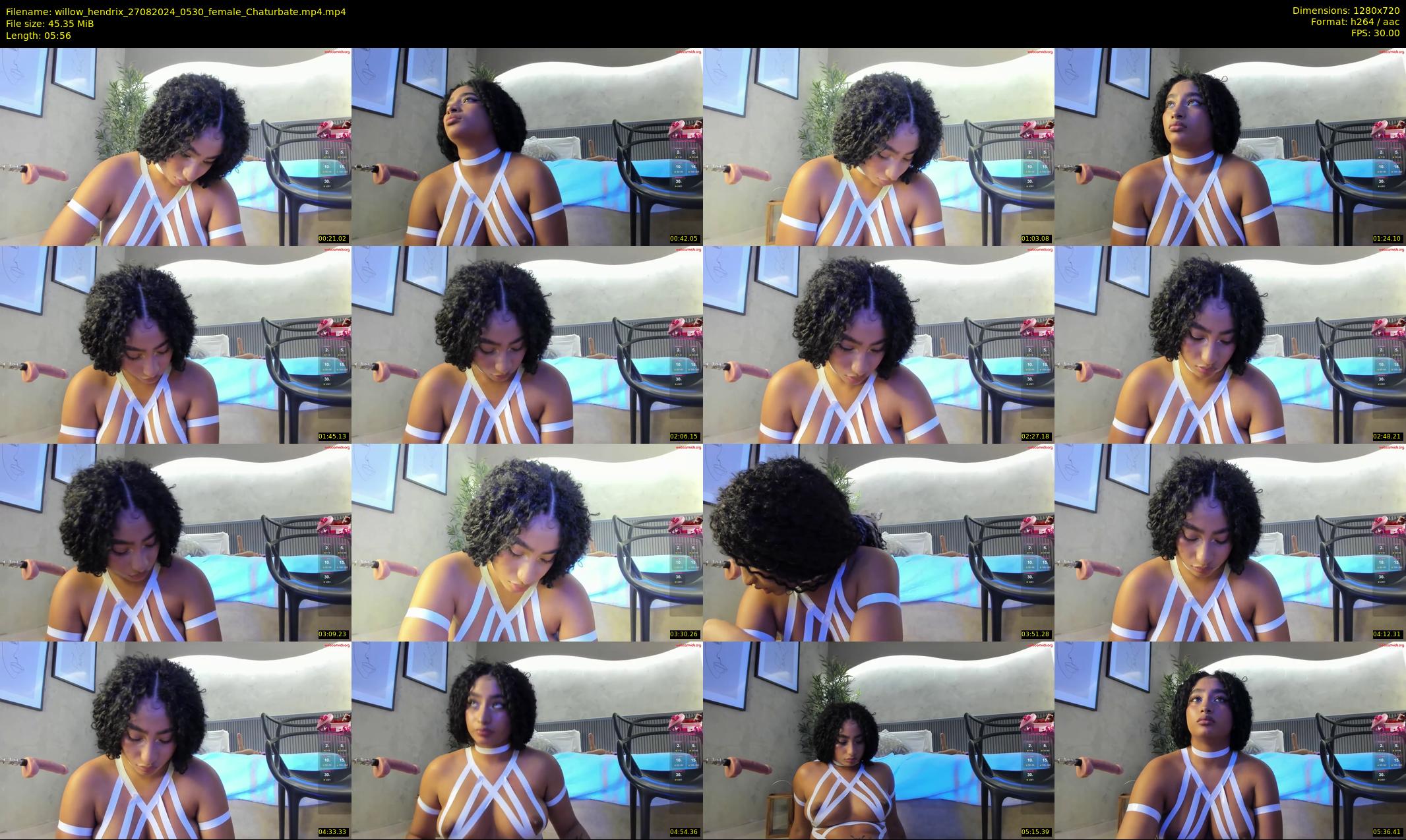 willow_hendrix — 6 minute Chaturbate female cam show recording, 720p, Aug 27, 2024
