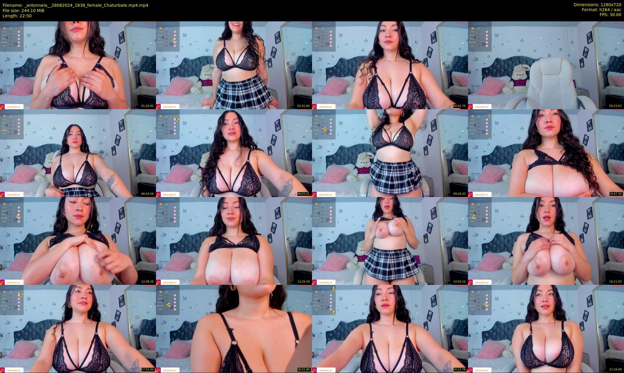 _antonnela_ — 23 minute Chaturbate female cam show recording, 720p, Aug 28, 2024