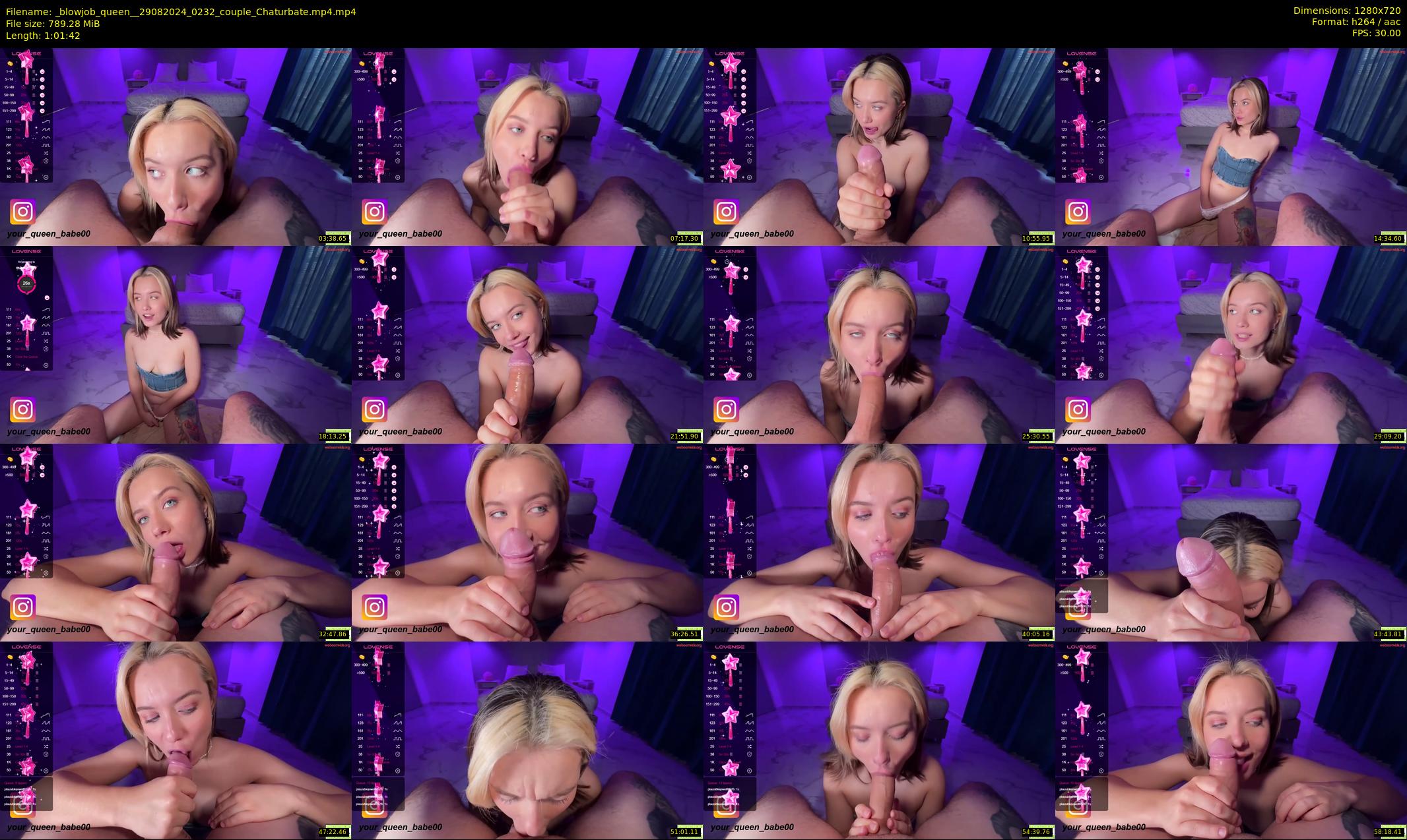 _blowjob_queen_ — 62 minute Chaturbate couple cam show recording, 720p, Aug 29, 2024
