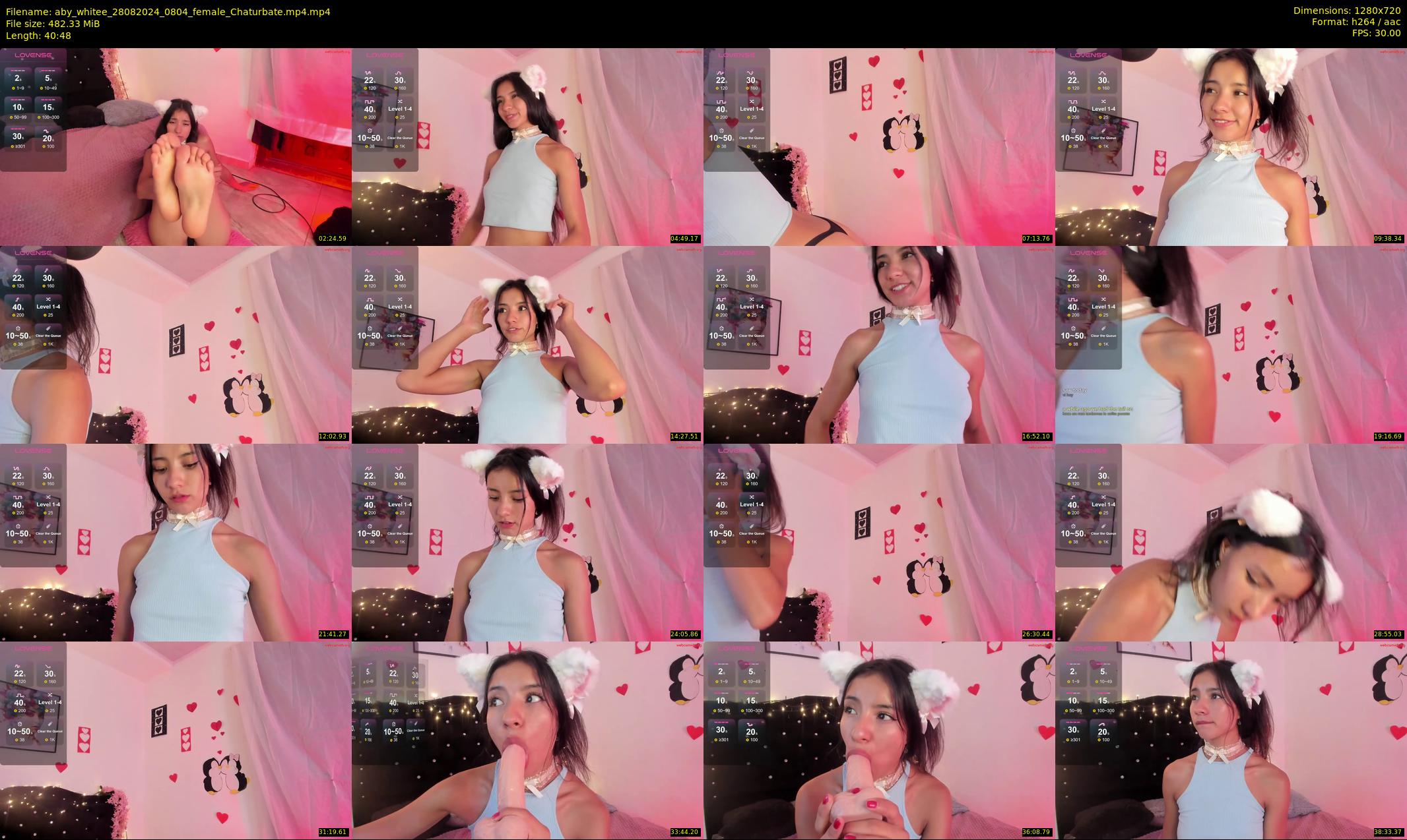 aby_whitee — 41 minute Chaturbate female cam show recording, 720p, Aug 28, 2024