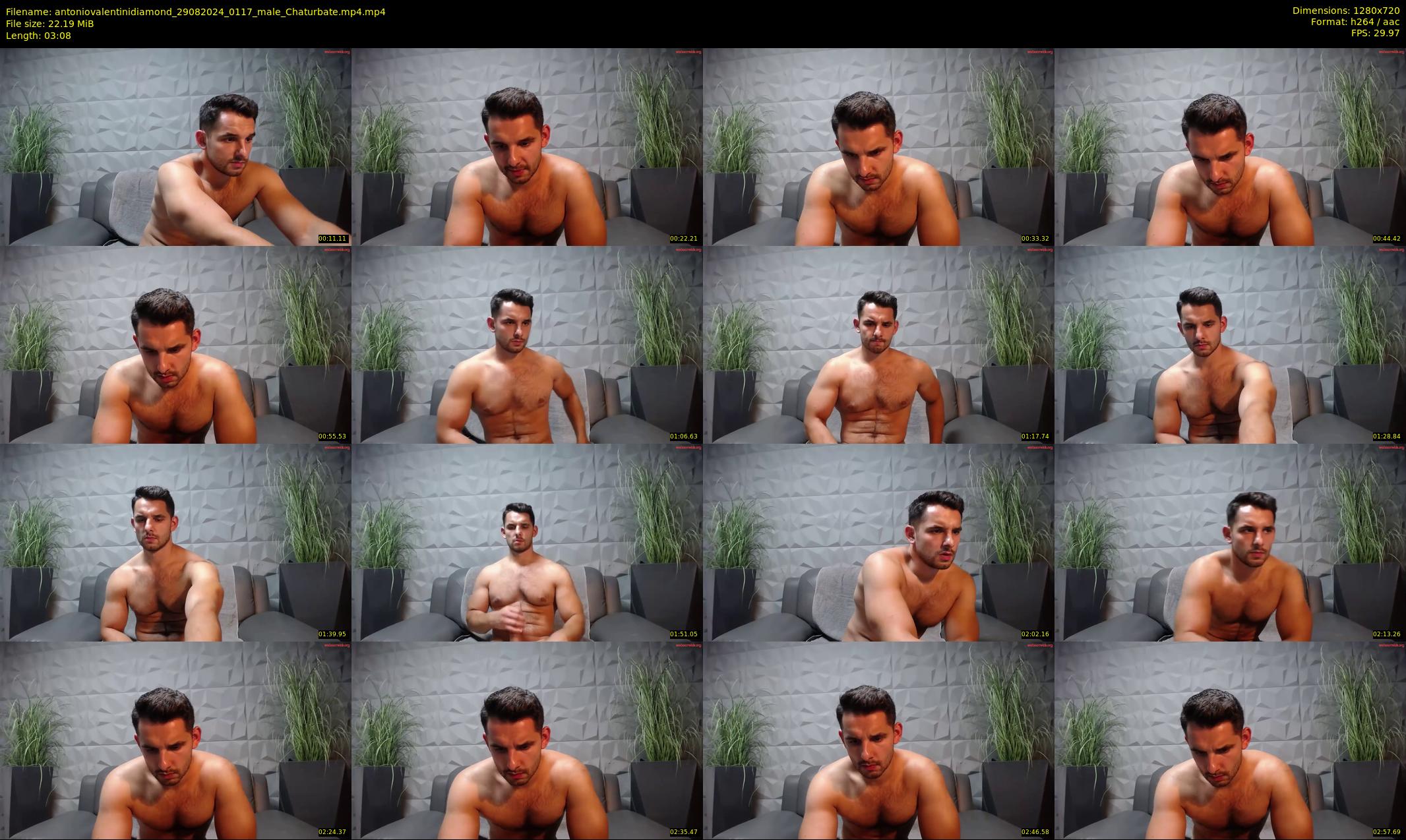 antoniovalentinidiamond — 4 minute Chaturbate male cam show recording, 720p, Aug 29, 2024