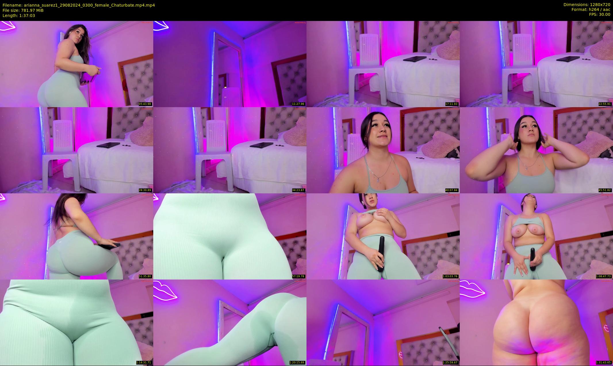 arianna_suarez1 — 98 minute Chaturbate female cam show recording, 720p, Aug 29, 2024