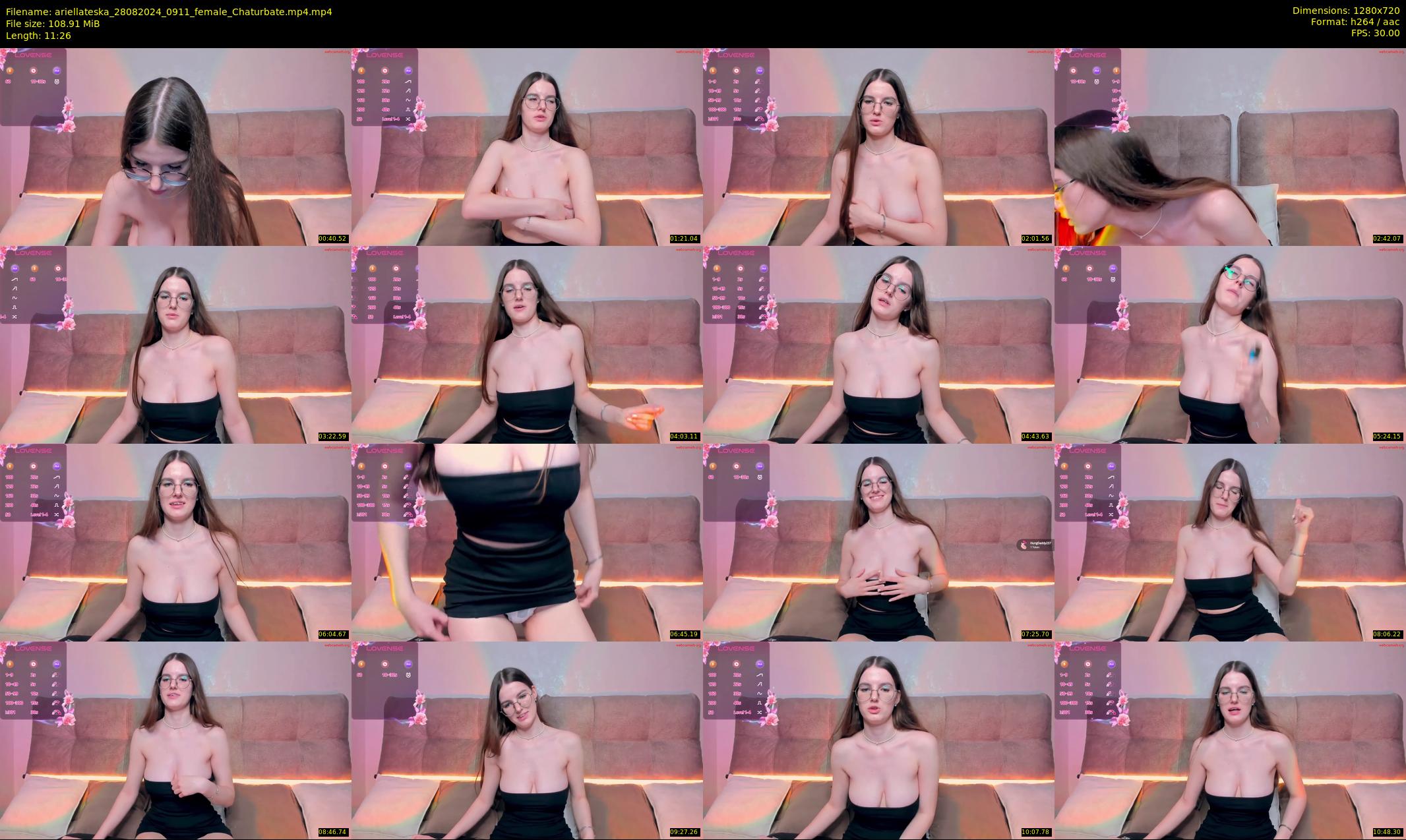 ariellateska — 12 minute Chaturbate female cam show recording, 720p, Aug 28, 2024