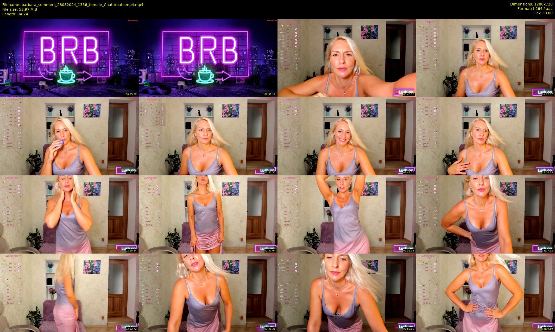 barbara_summers — 5 minute Chaturbate female cam show recording, 720p, Aug 28, 2024