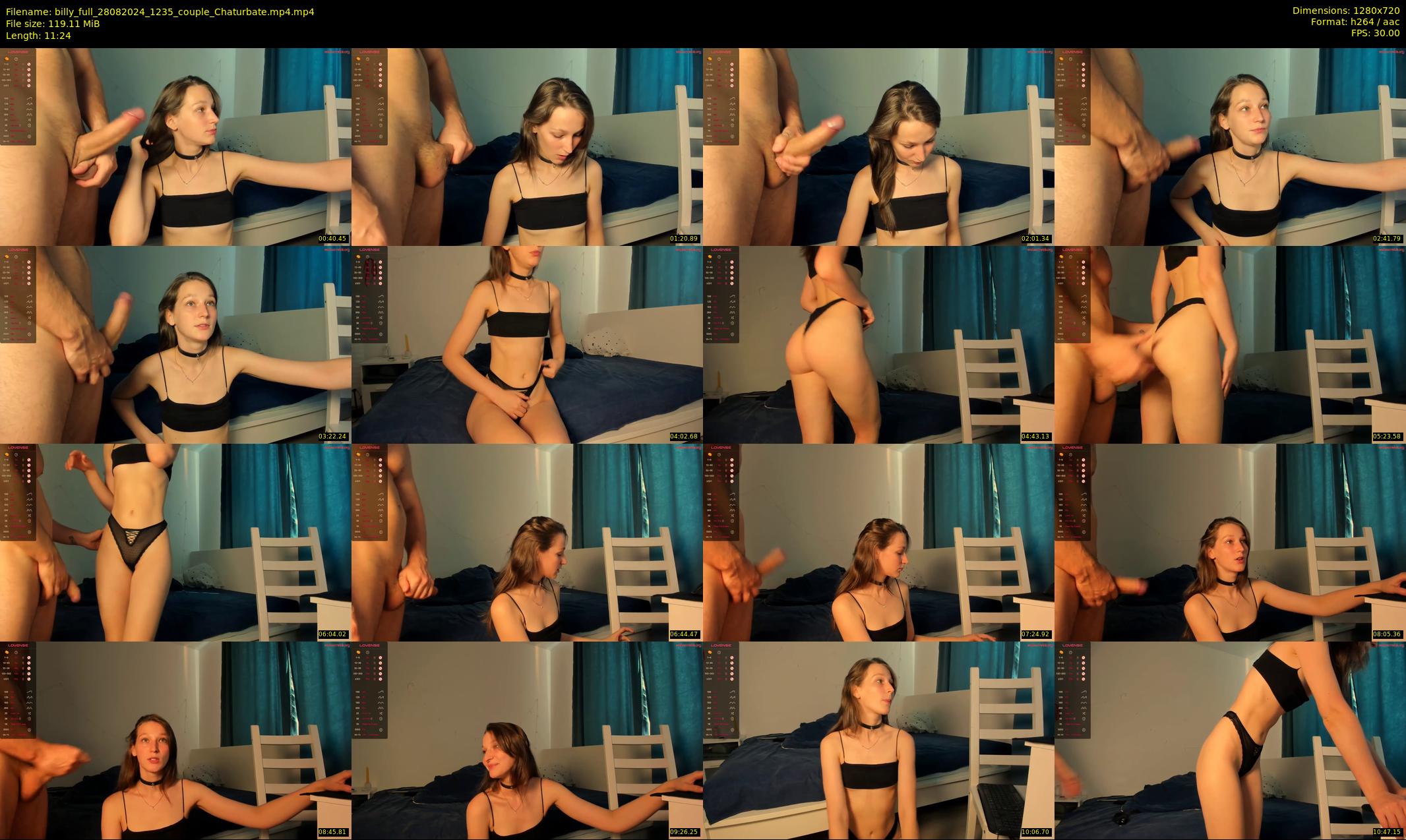 billy_full — 12 minute Chaturbate couple cam show recording, 720p, Aug 28, 2024