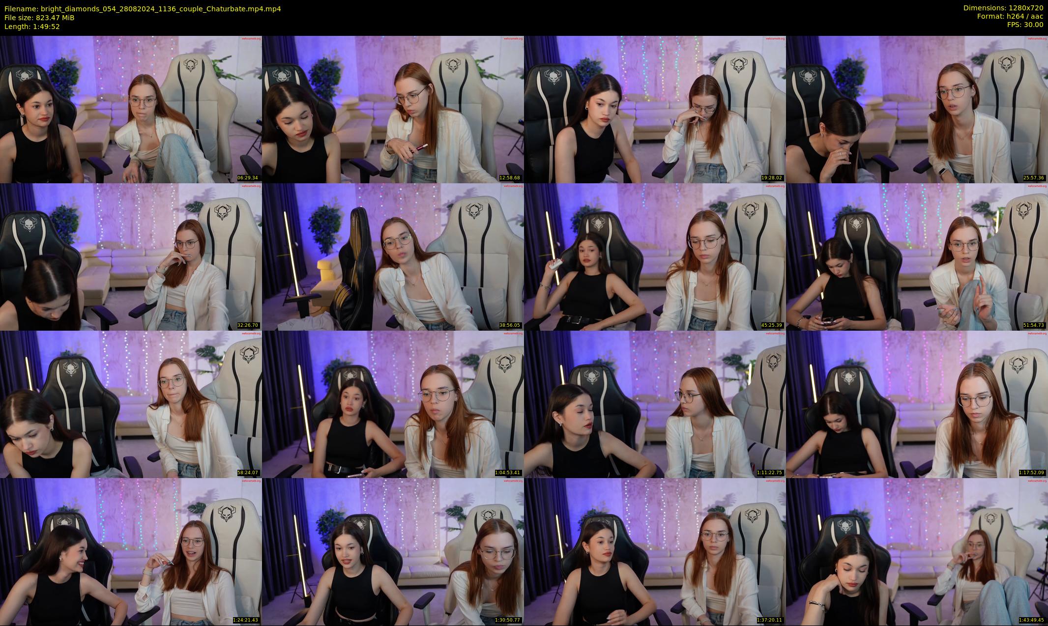 bright_diamonds_054 — 110 minute Chaturbate couple cam show recording, 720p, Aug 28, 2024