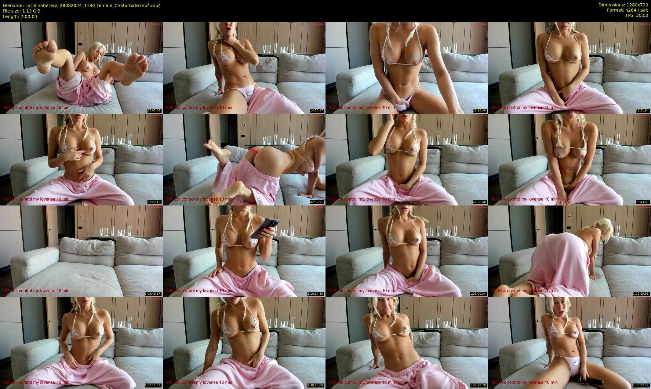 carolinaherera — 121 minute Chaturbate female cam show recording, 720p, Aug 28, 2024