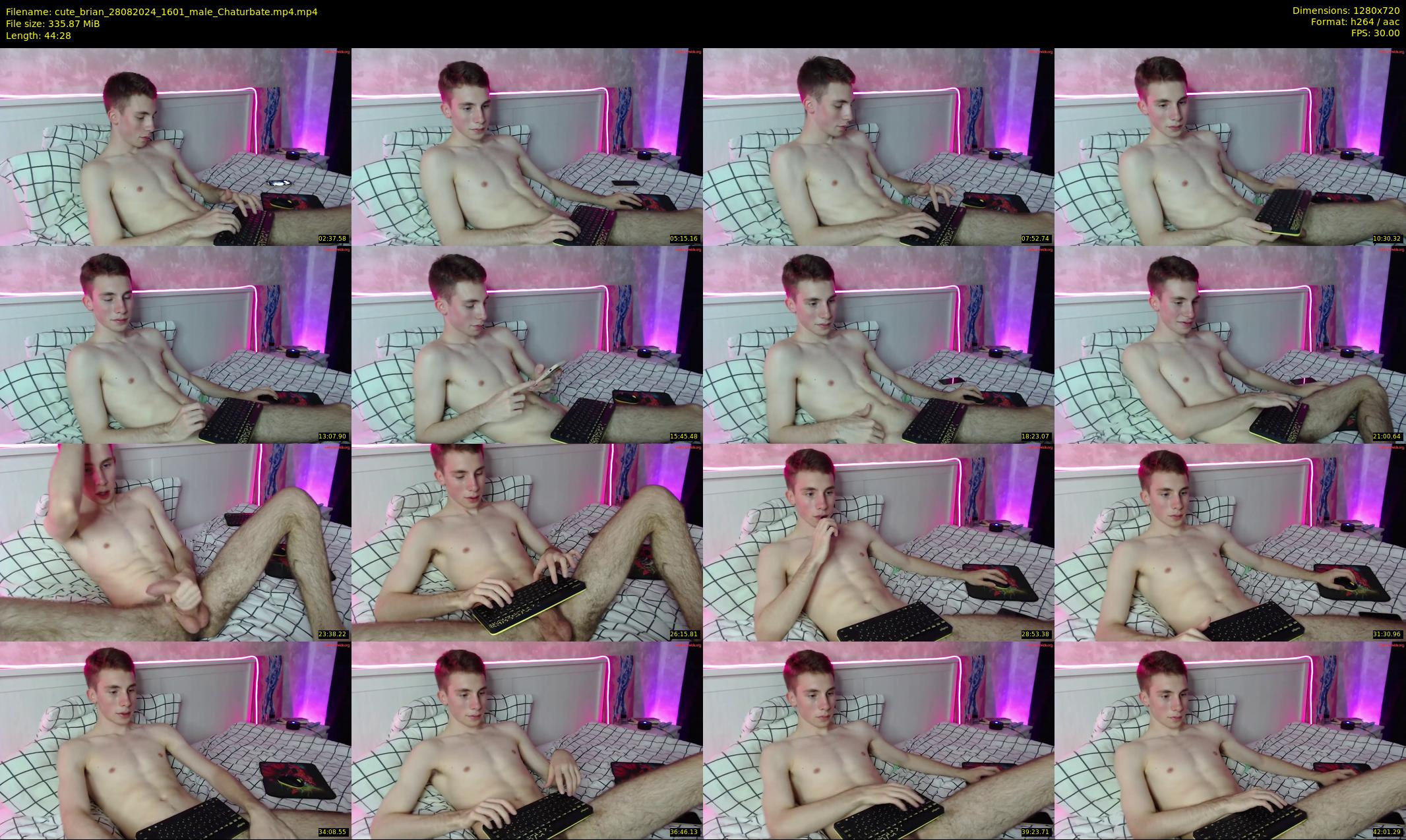 cute_brian — 45 minute Chaturbate male cam show recording, 720p, Aug 28, 2024