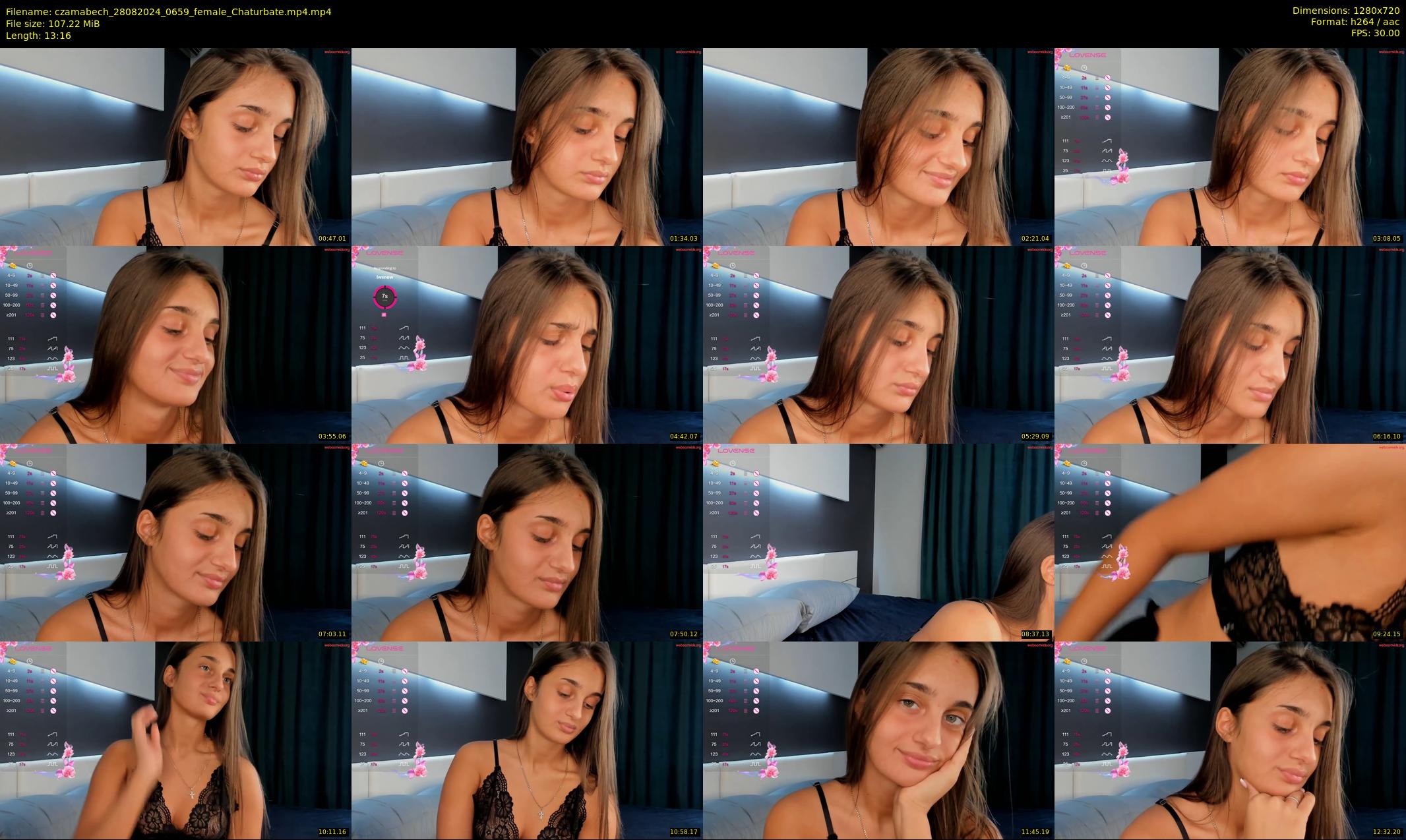 czamabech — 14 minute Chaturbate female cam show recording, 720p, Aug 28, 2024